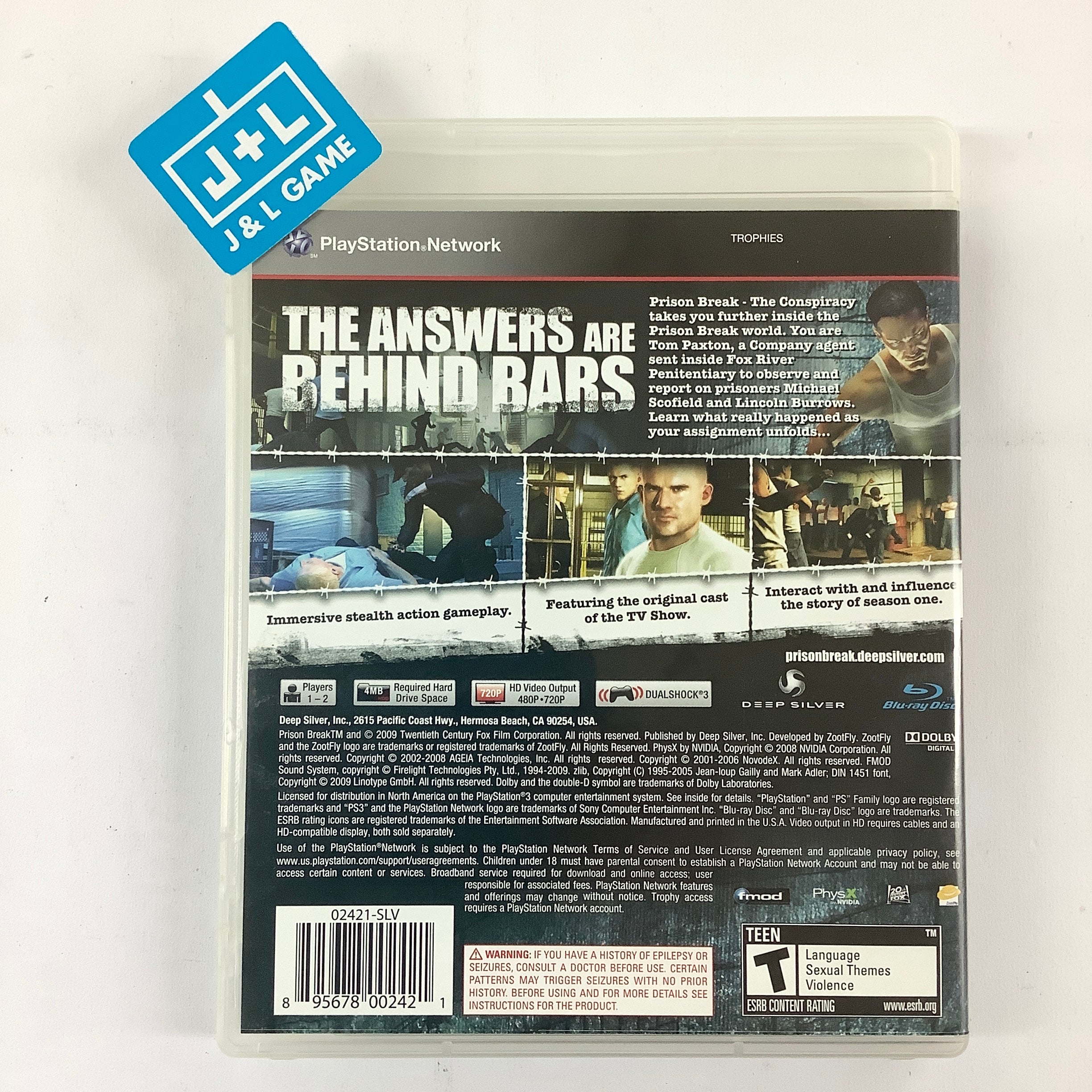 Prison Break: The Conspiracy - (PS3) PlayStation 3 [Pre-Owned] Video Games Deep Silver   