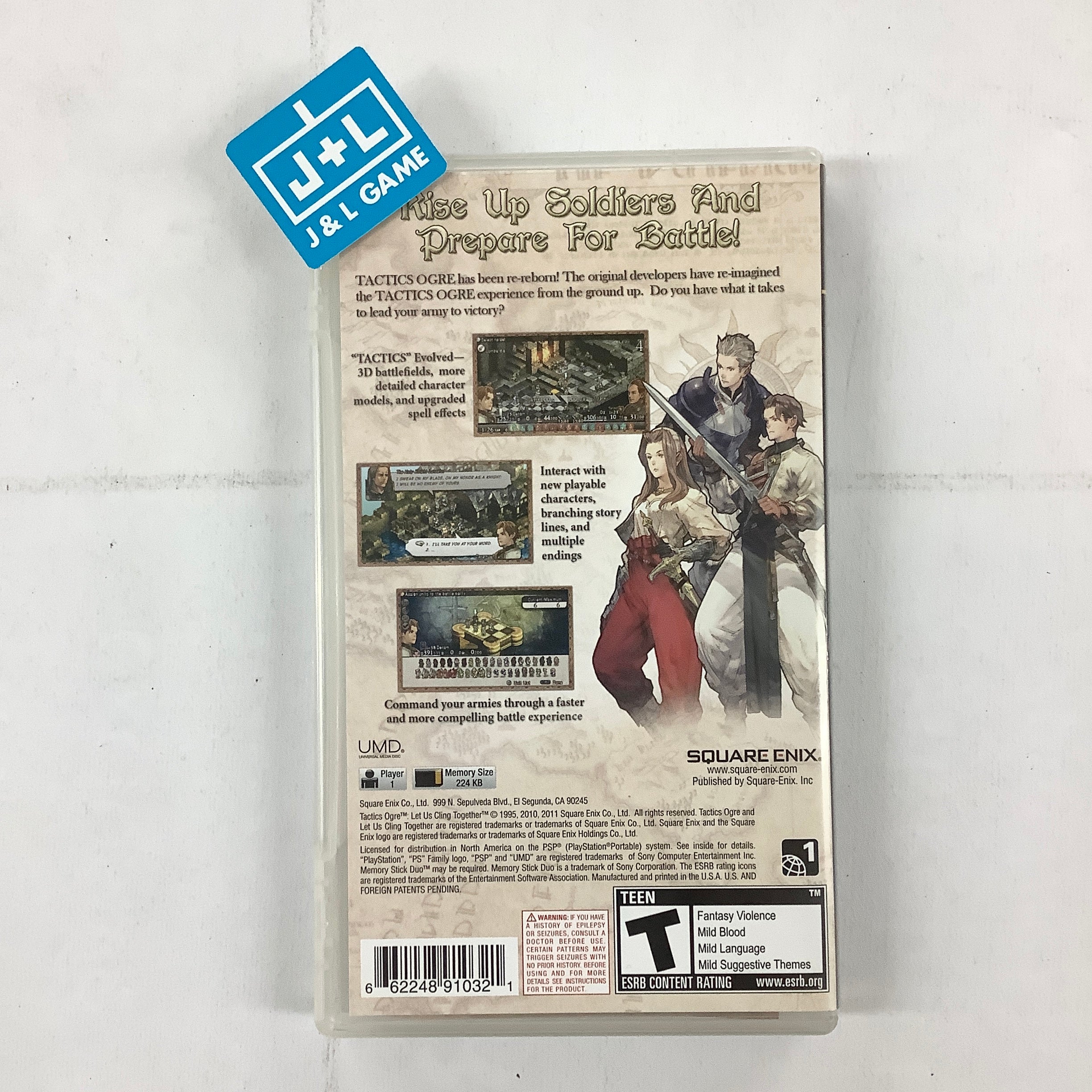 Tactics Ogre: Let Us Cling Together - Sony PSP [Pre-Owned] Video Games Square Enix   