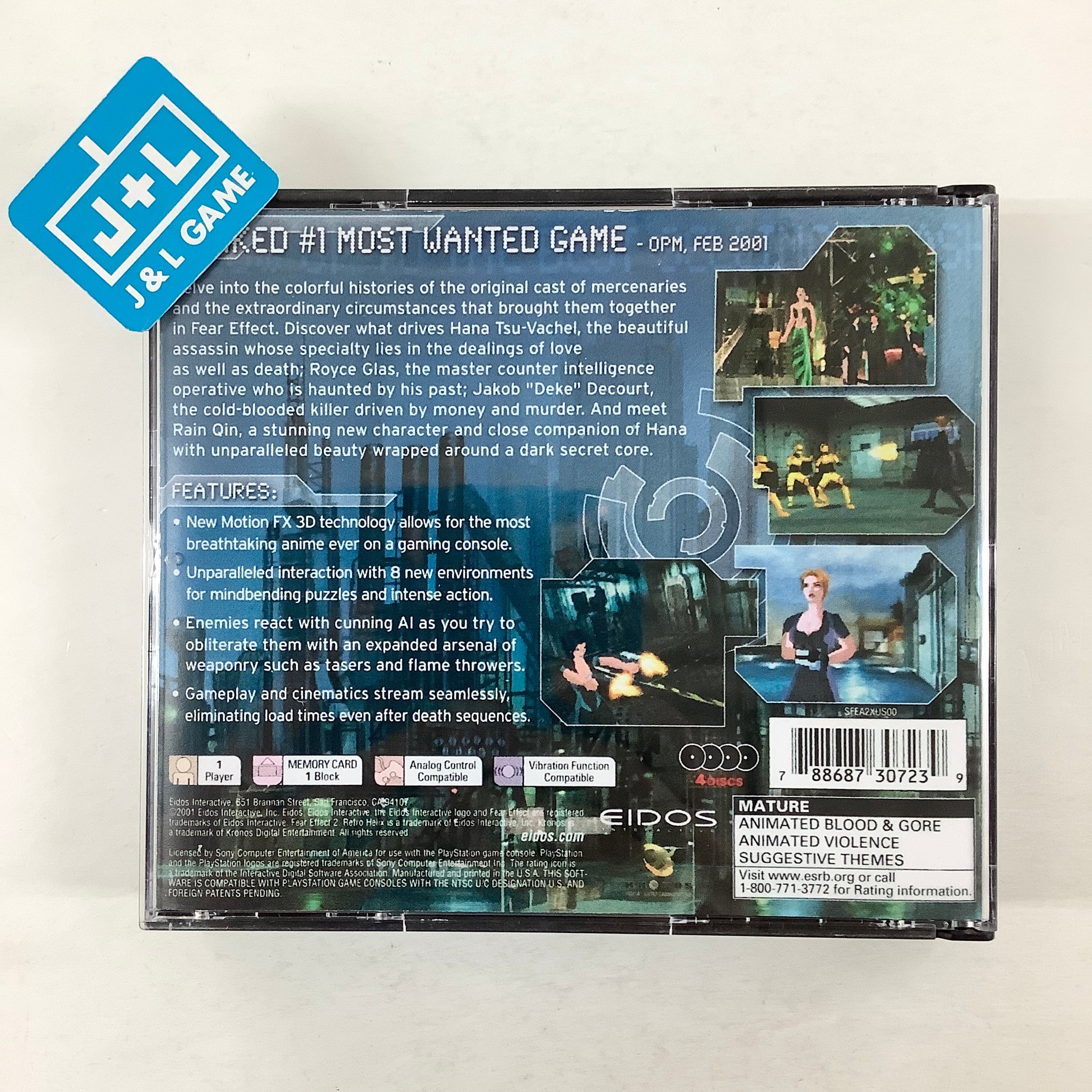 Fear Effect 2: Retro Helix  - (PS1) PlayStation 1 [Pre-Owned] Video Games Eidos Interactive   