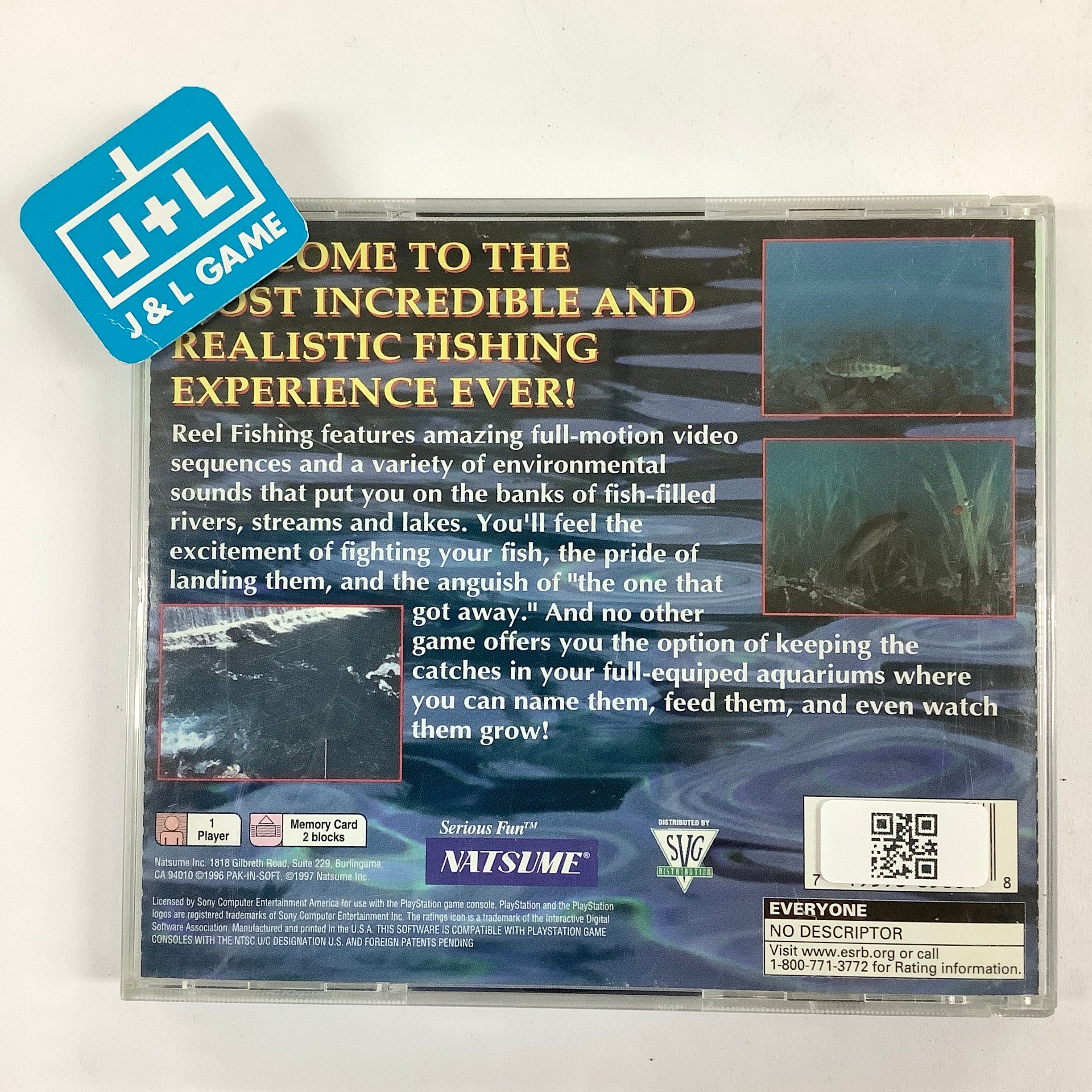 Reel Fishing (Greatest Hits) - (PS1) PlayStation 1 [Pre-Owned] Video Games Natsume   