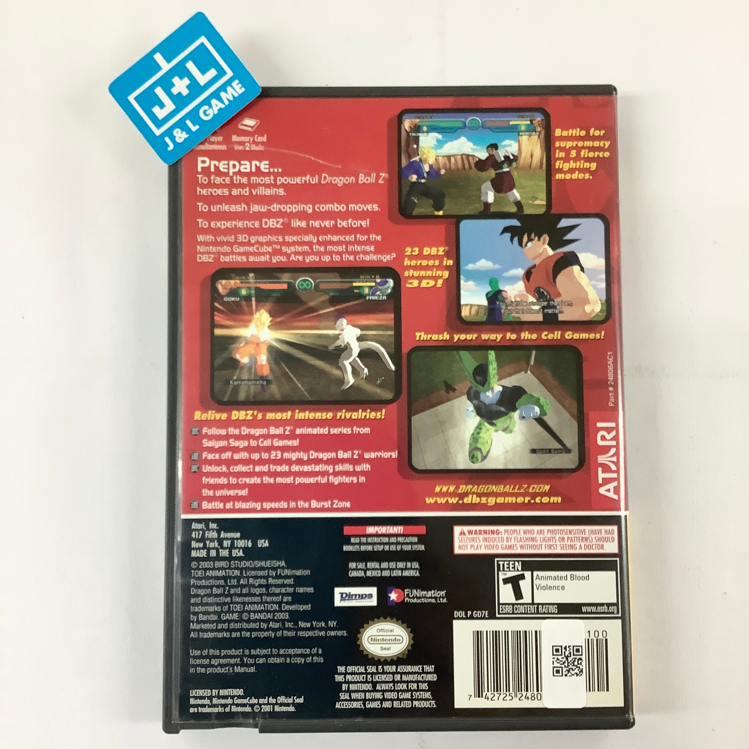 Dragon Ball Z: Budokai (Player's Choice) - (GC) GameCube [Pre-Owned] Video Games Atari SA   