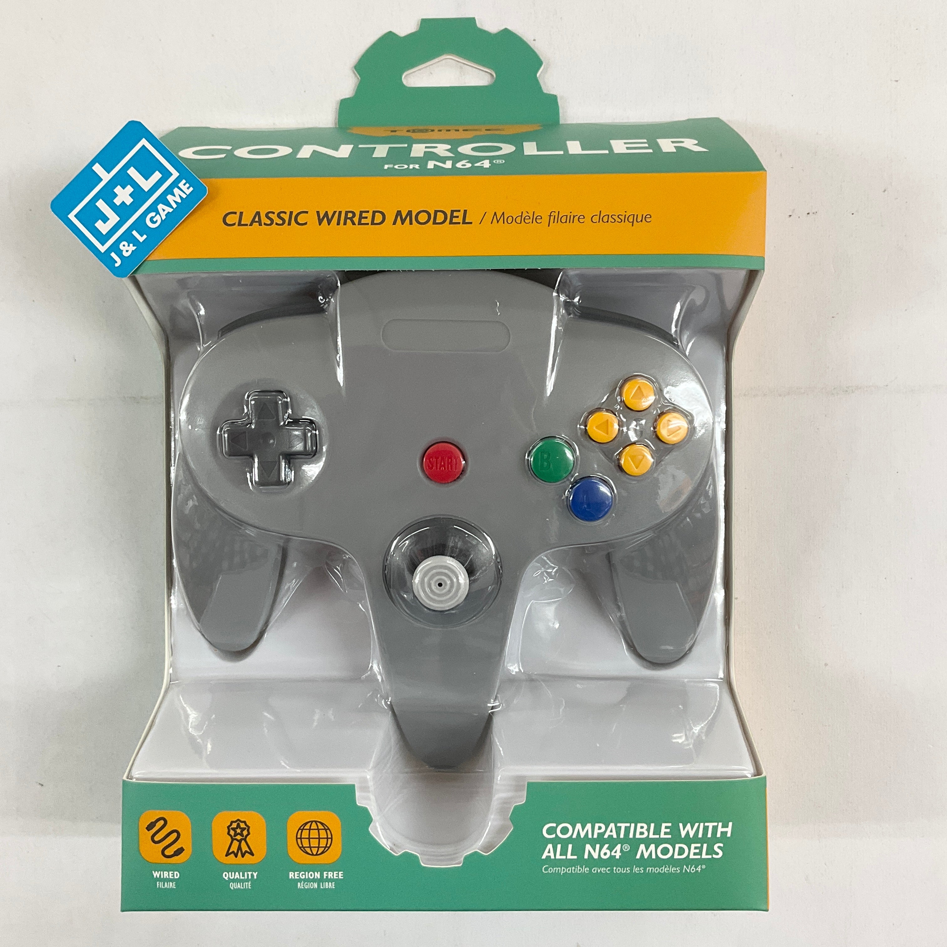 Tomee N64 Wired Controller (Gray) - (N64) Nintendo 64 Accessories Tomee   