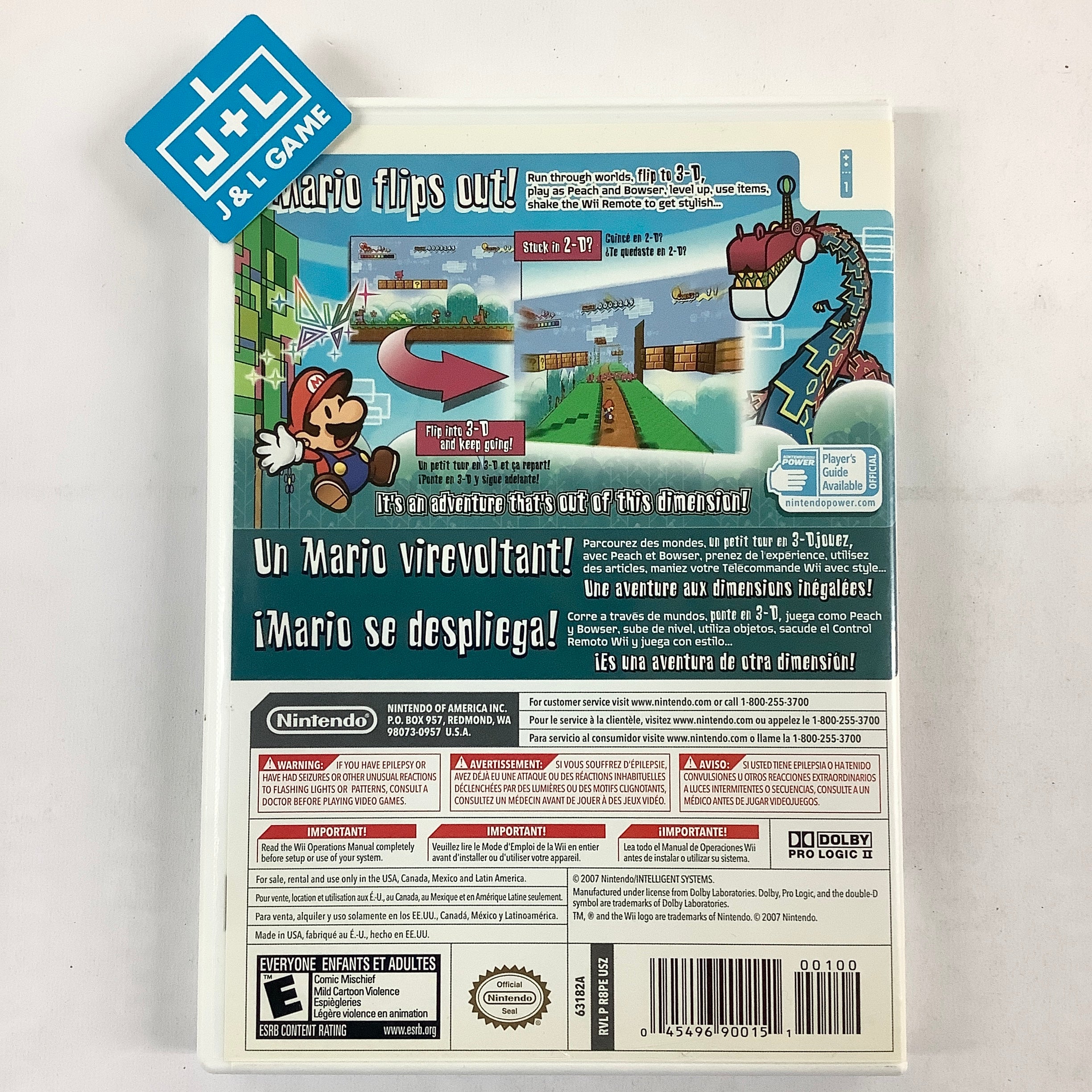 Super Paper Mario - Nintendo Wii [Pre-Owned] Video Games Nintendo   