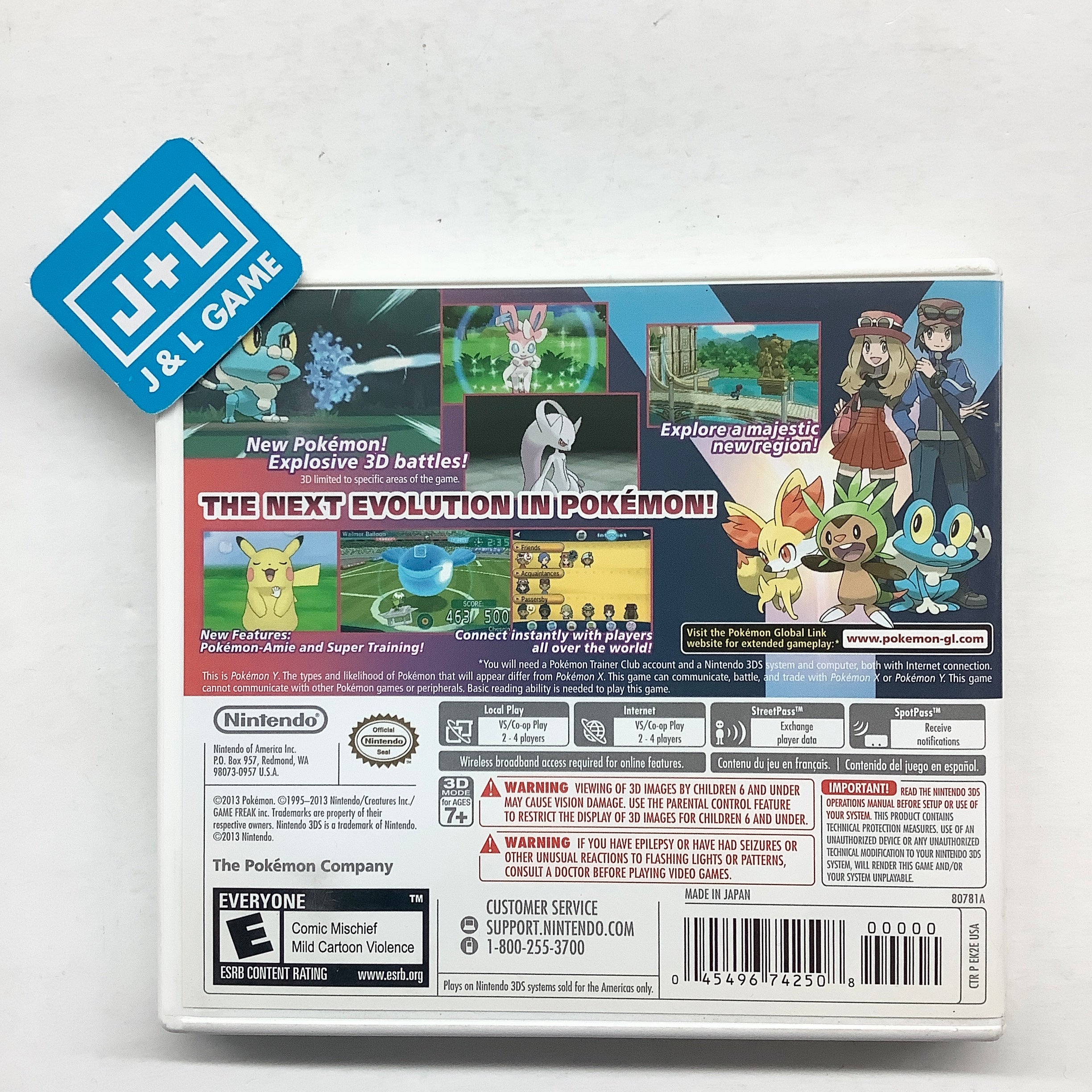 Pokemon Y - Nintendo 3DS [Pre-Owned] Video Games Nintendo   
