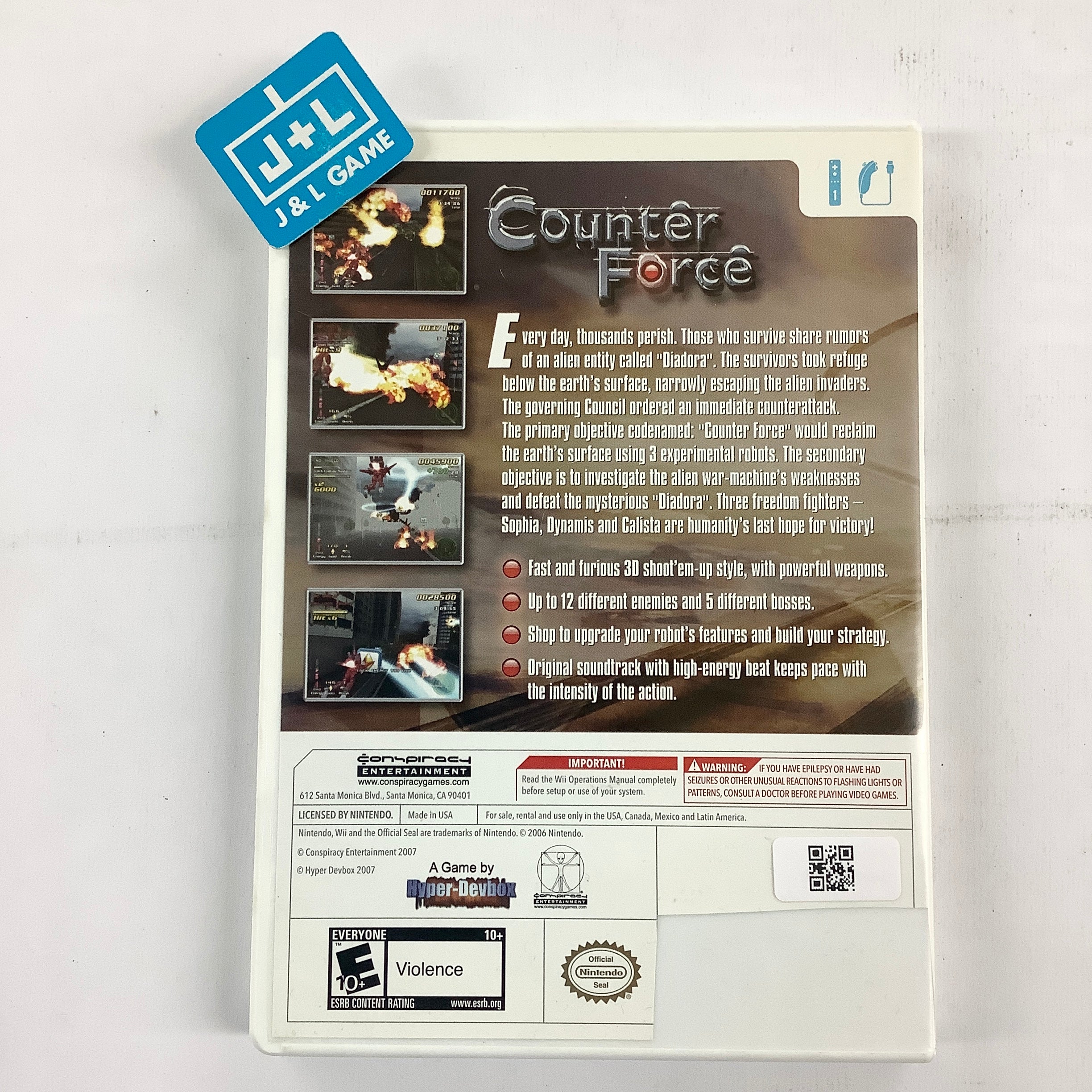 Counter Force - Nintendo Wii [Pre-Owned] Video Games Conspiracy Entertainment   