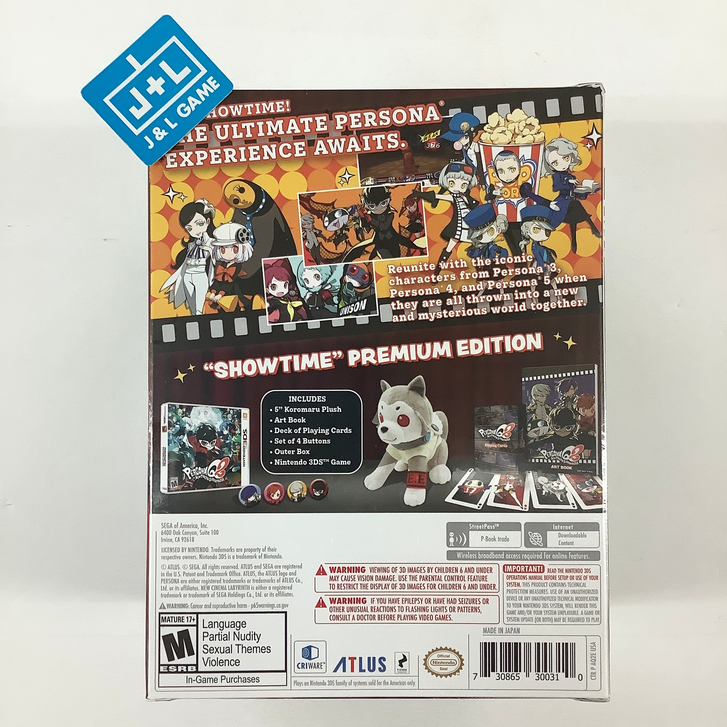 Persona Q2: New Cinema Labyrinth ''Showtime'' Premium Edition - Nintendo 3DS Video Games Atlus   