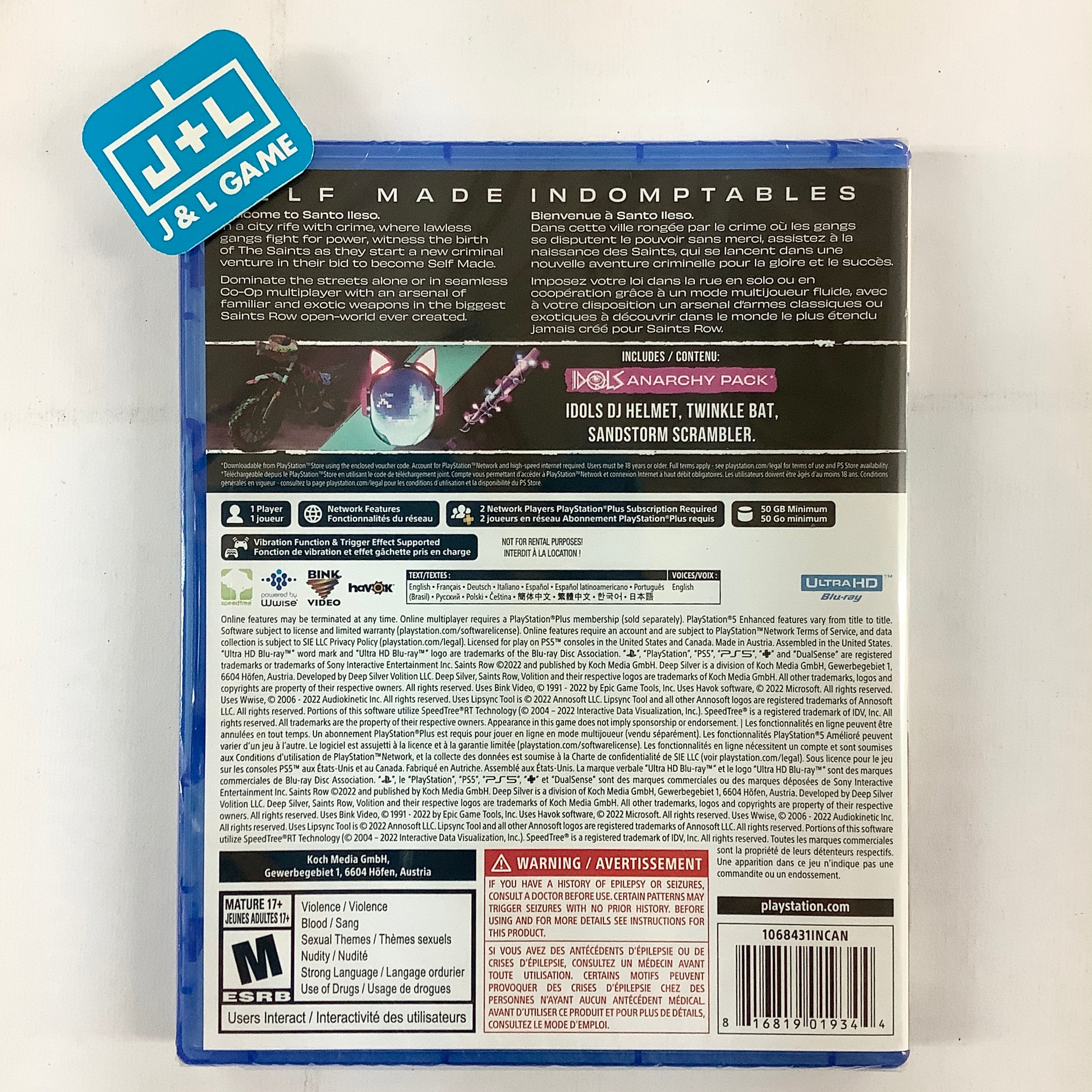 Saints Row - (PS5) PlayStation 5 Video Games Deep Silver   