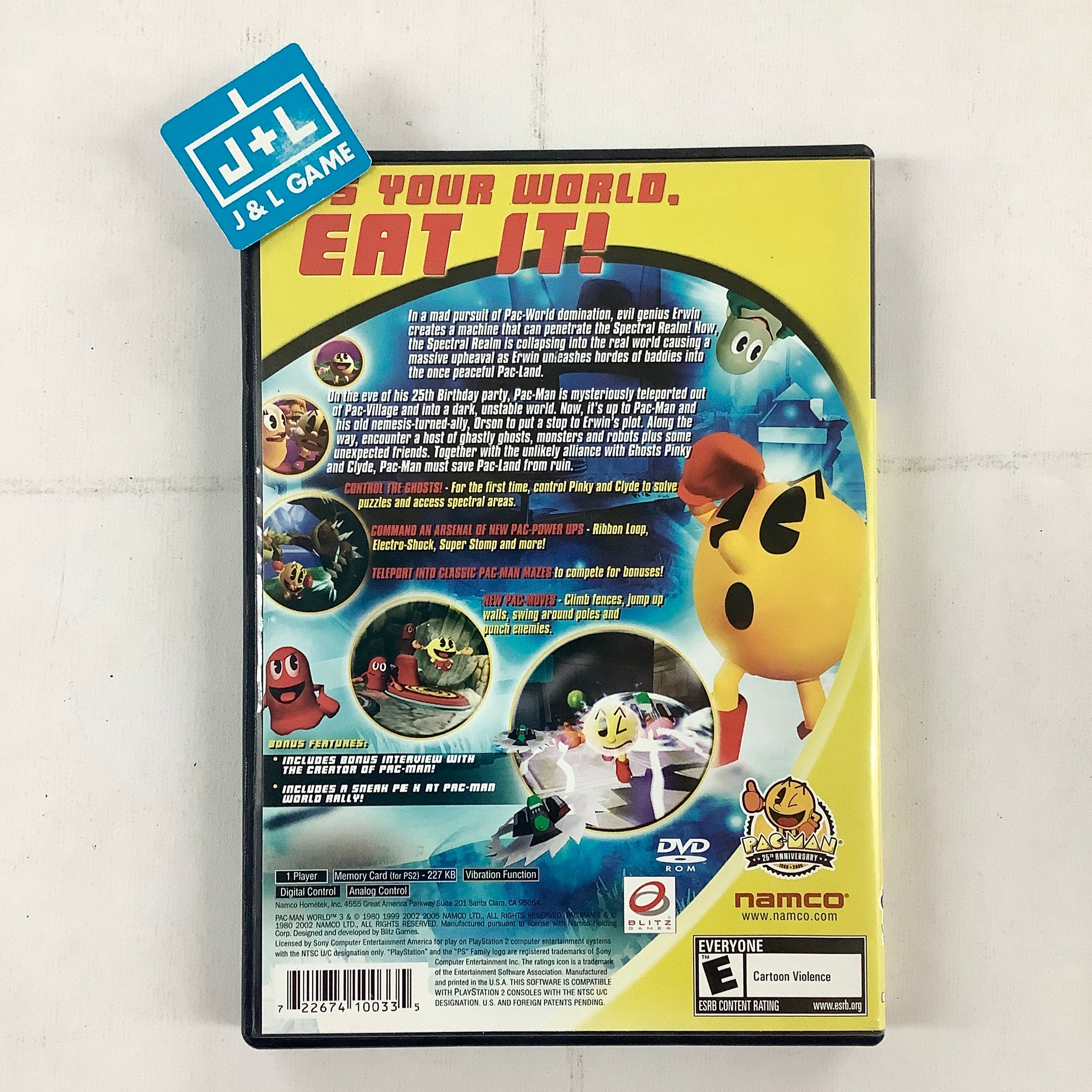 Pac-Man World 3 - (PS2) PlayStation 2 [Pre-Owned] Video Games Namco   