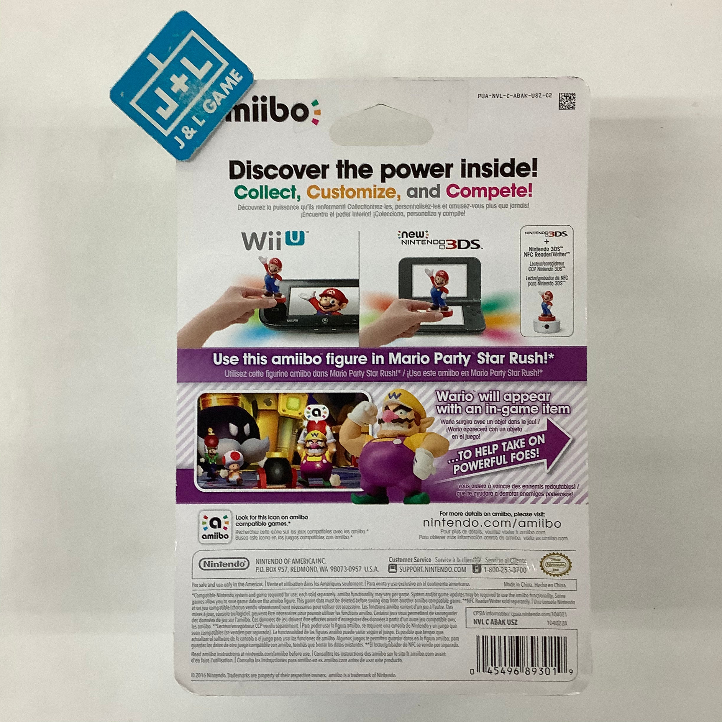 Wario (Super Mario series) - Nintendo Amiibo Amiibo Nintendo   