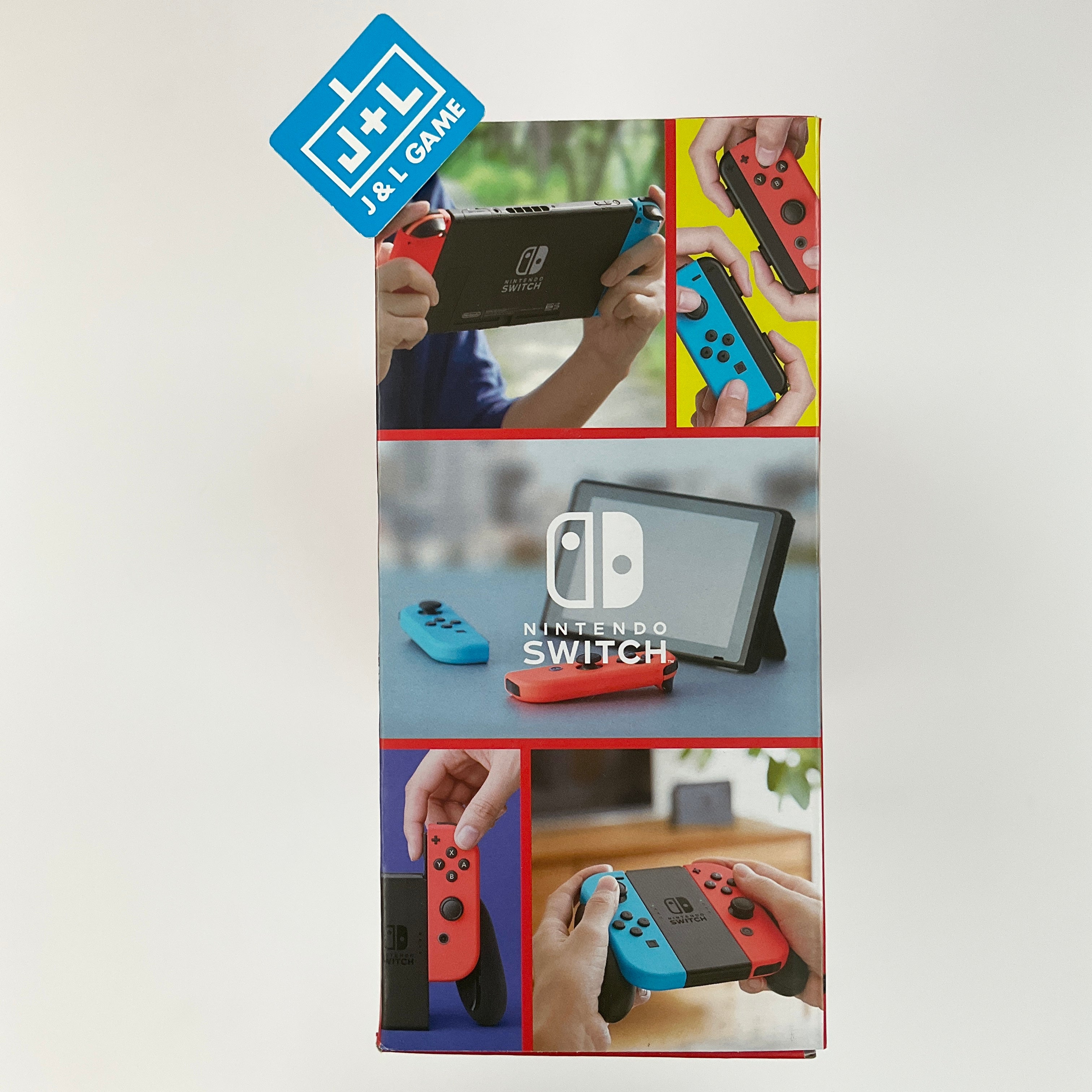 Nintendo Switch Console with Neon Blue and Neon Red Joy-Con (L-R