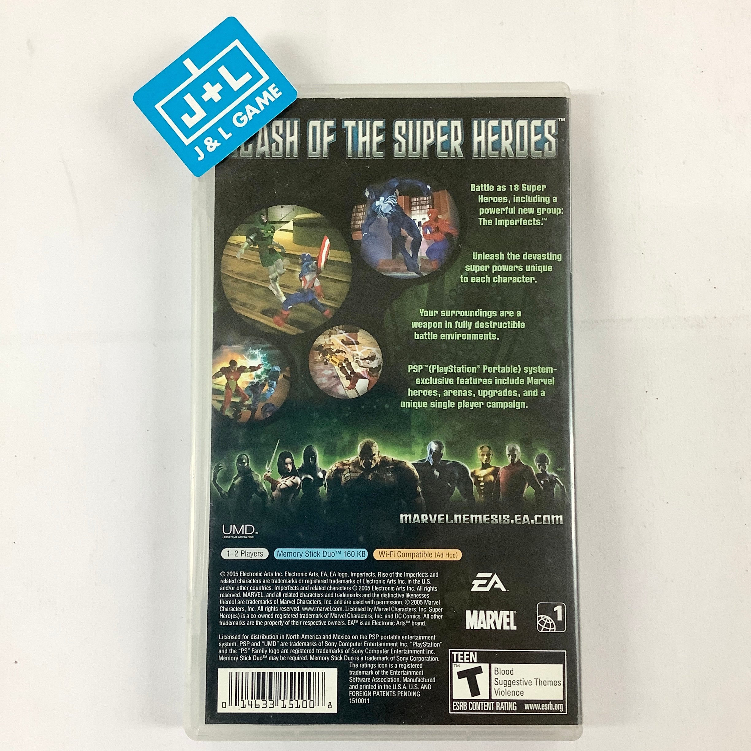 Marvel Nemesis: Rise of the Imperfects - Sony PSP [Pre-Owned] Video Games EA Games   