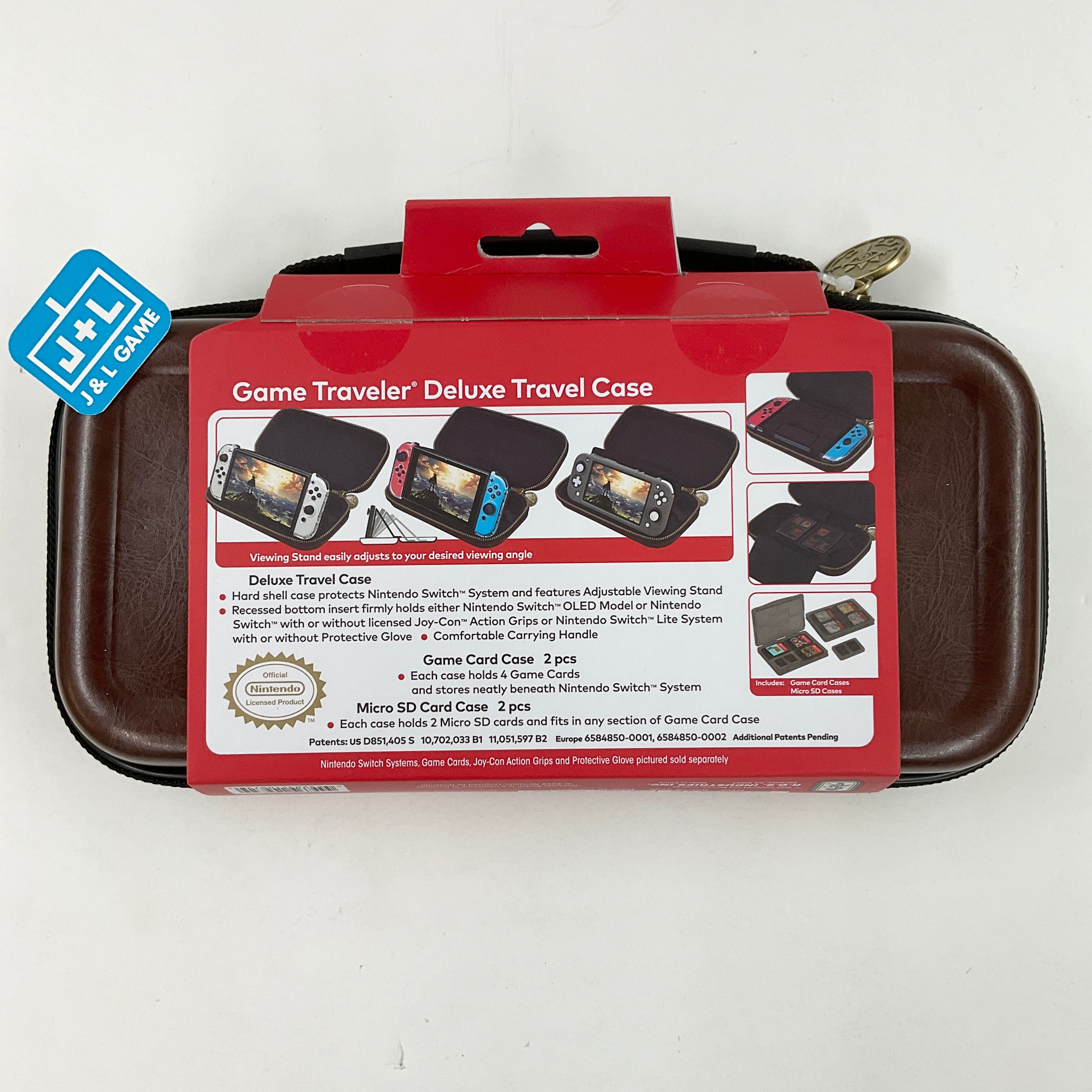 RDS Industries Deluxe Travel Case (Brown, Zelda) - (NSW) Nintendo Switch Accessories RDS Industries   