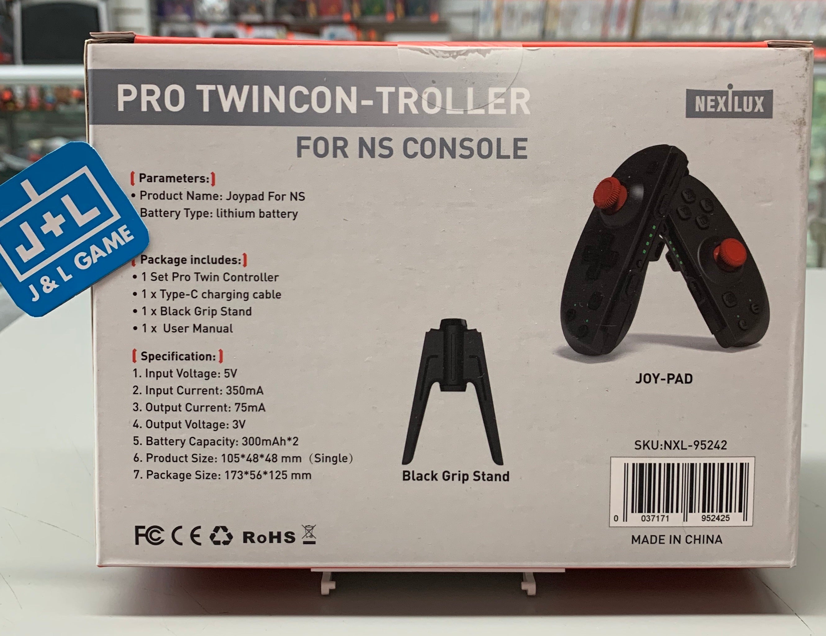 NEXiLUX Pro Twincon-Troller (Black) - (NSW) Nintendo Switch Accessories NEXiLUX   