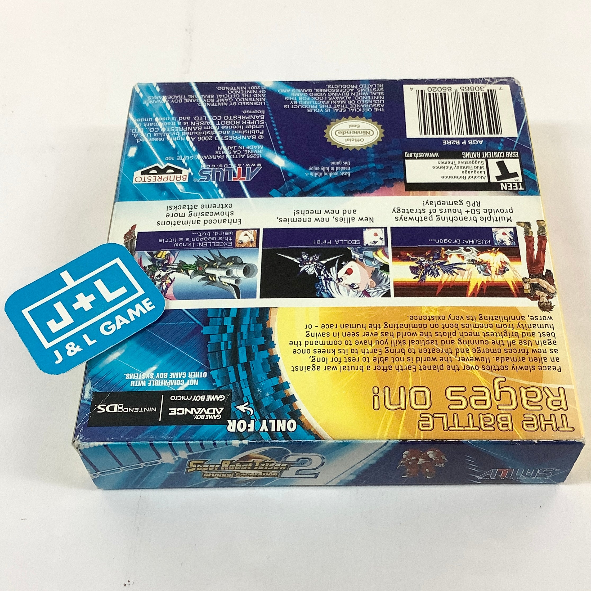 Jeu vidéo Super Robot Taisen - Original Generation - Game Boy Advance Jeu vidéo Super Robot Taisen - Original Generation - Game Boy Advance