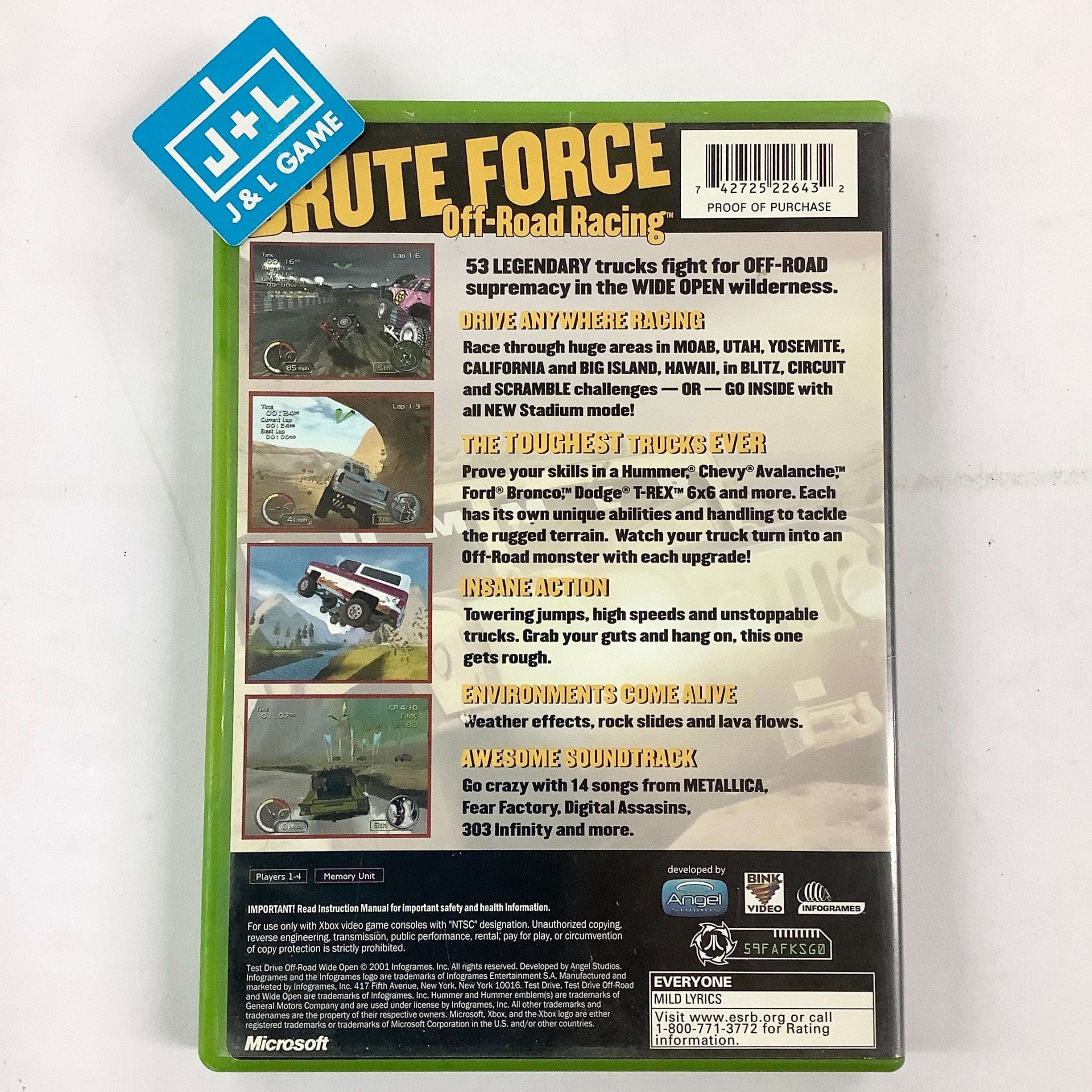 Test Drive Off-Road Wide Open - (XB) Xbox [Pre-Owned] Video Games Infogrames   