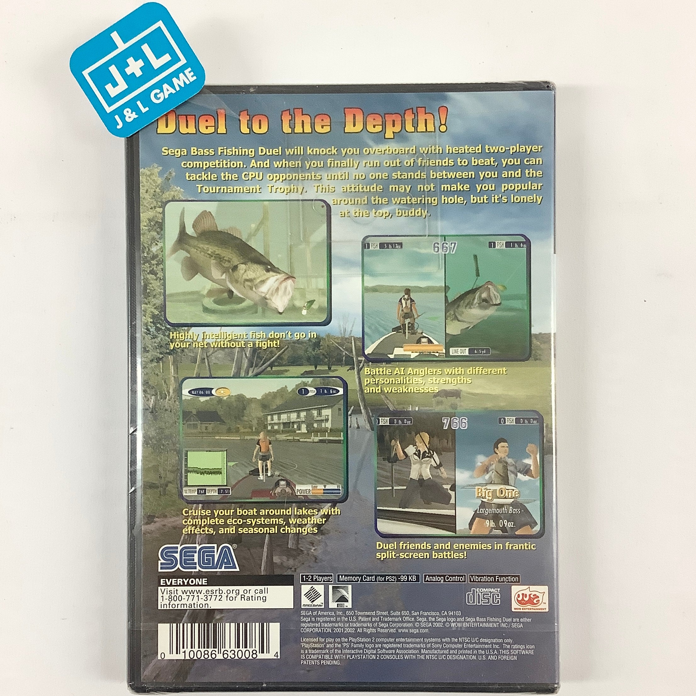 Sega Bass Fishing Duel - (PS2) PlayStation 2 Video Games Sega   