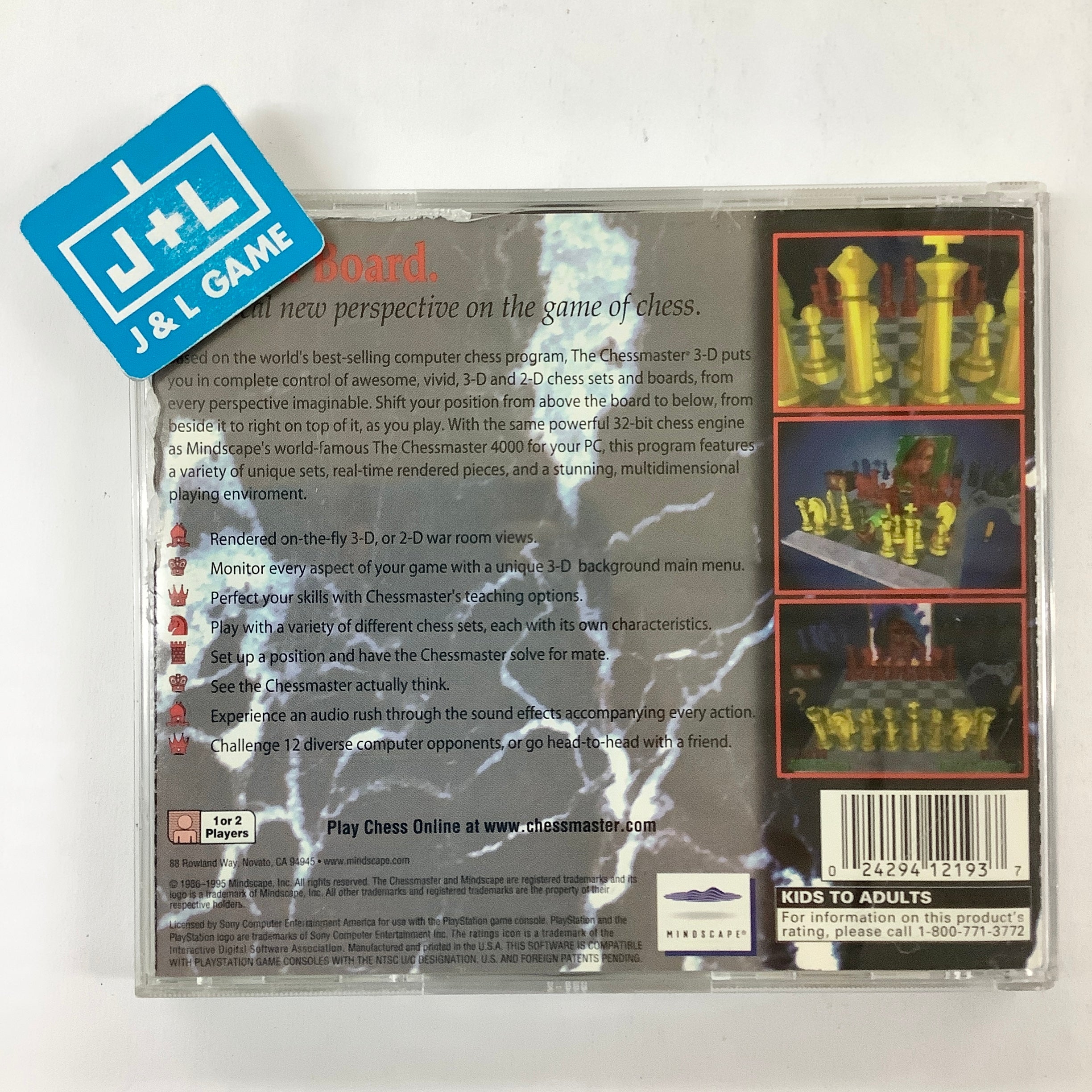 The Chessmaster 3-D - (PS1) PlayStation 1 [Pre-Owned] Video Games Mindscape   