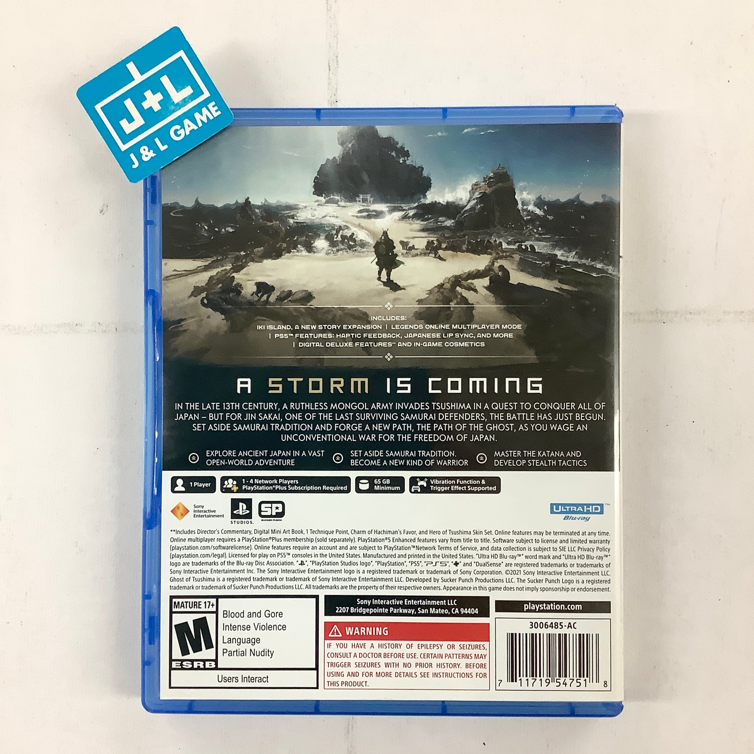 Ghost of Tsushima Director's Cut - (PS5) PlayStation 5 [UNBOXING] Video Games Sony Interactive Entertainment   