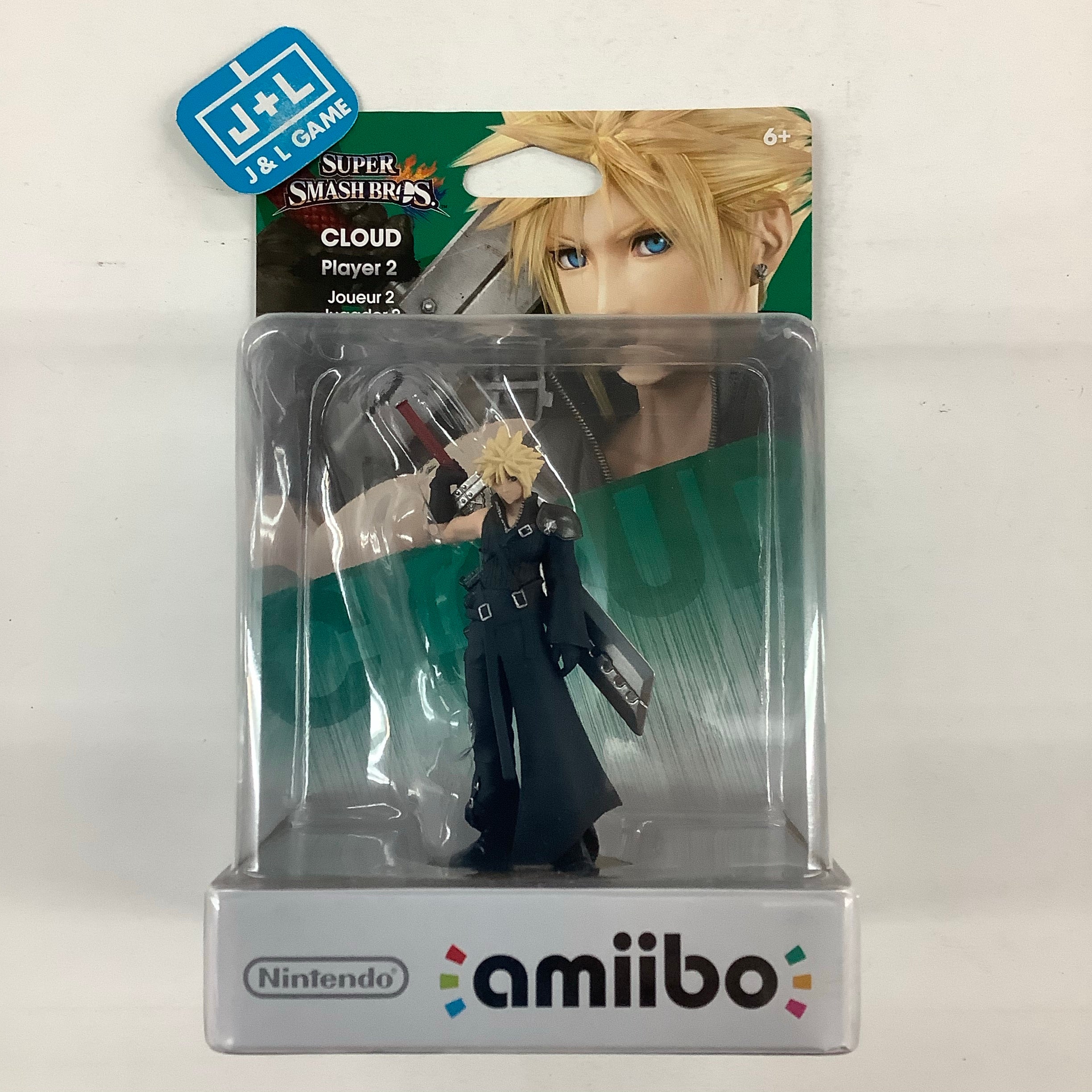 Cloud Player 2 (Super Smash Bros. Series) - Nintendo WiiU Amiibo Amiibo Nintendo   