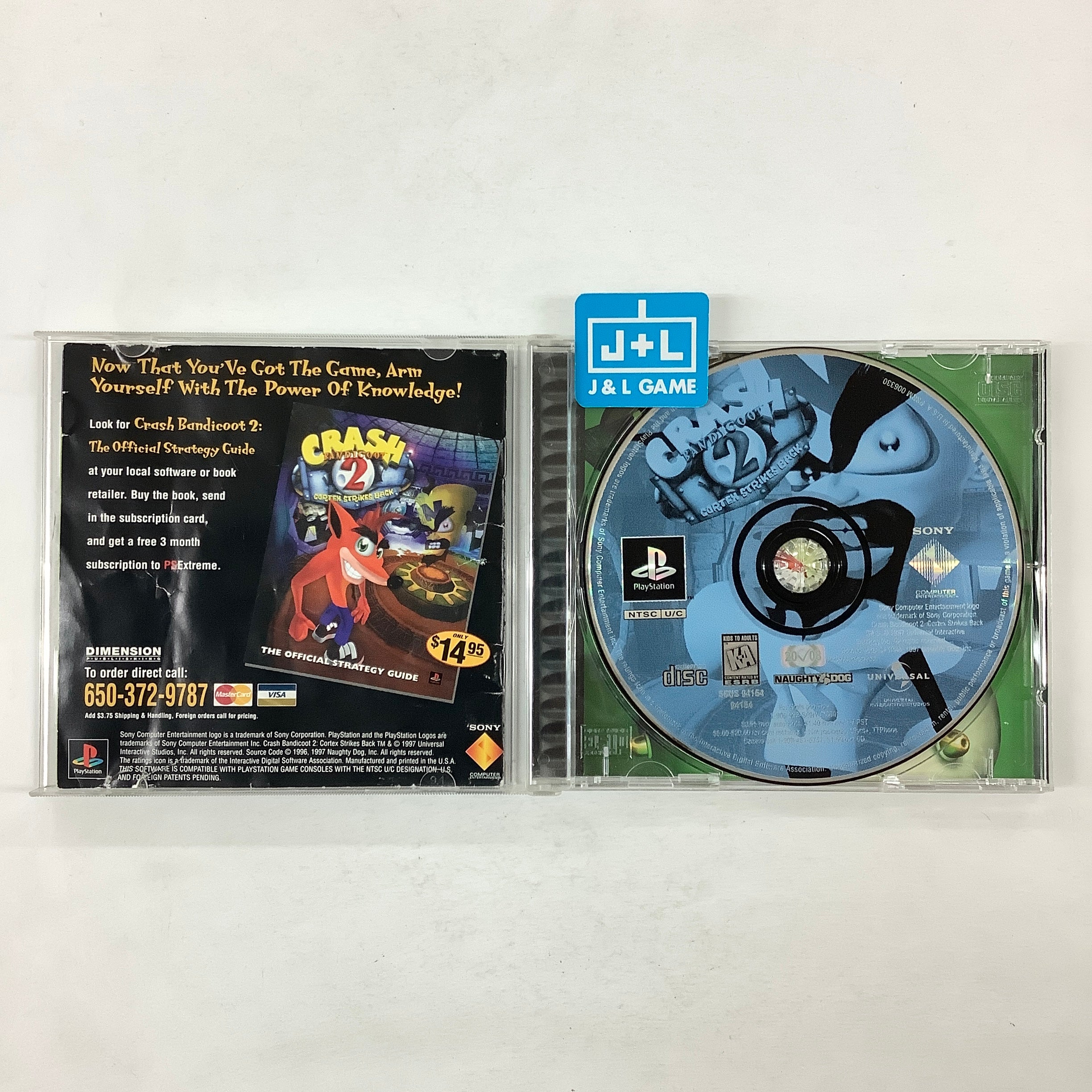Crash Bandicoot 2: Cortex Strikes Back  - (PS1) PlayStation 1 [Pre-Owned] Video Games SCEA   