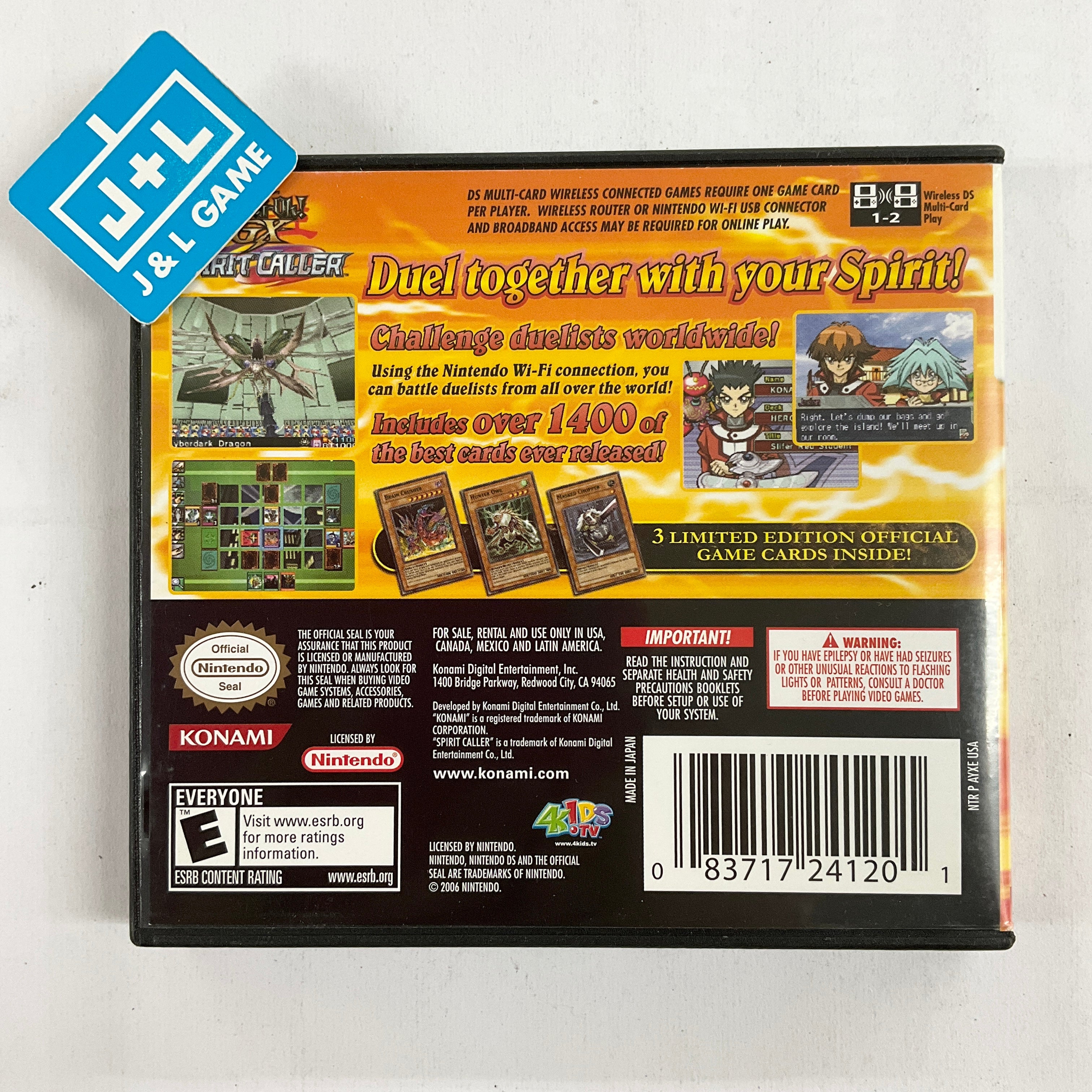 Yu-Gi-Oh! Spirit Caller - (NDS) Nintendo DS [Pre-Owned] Video Games Konami   