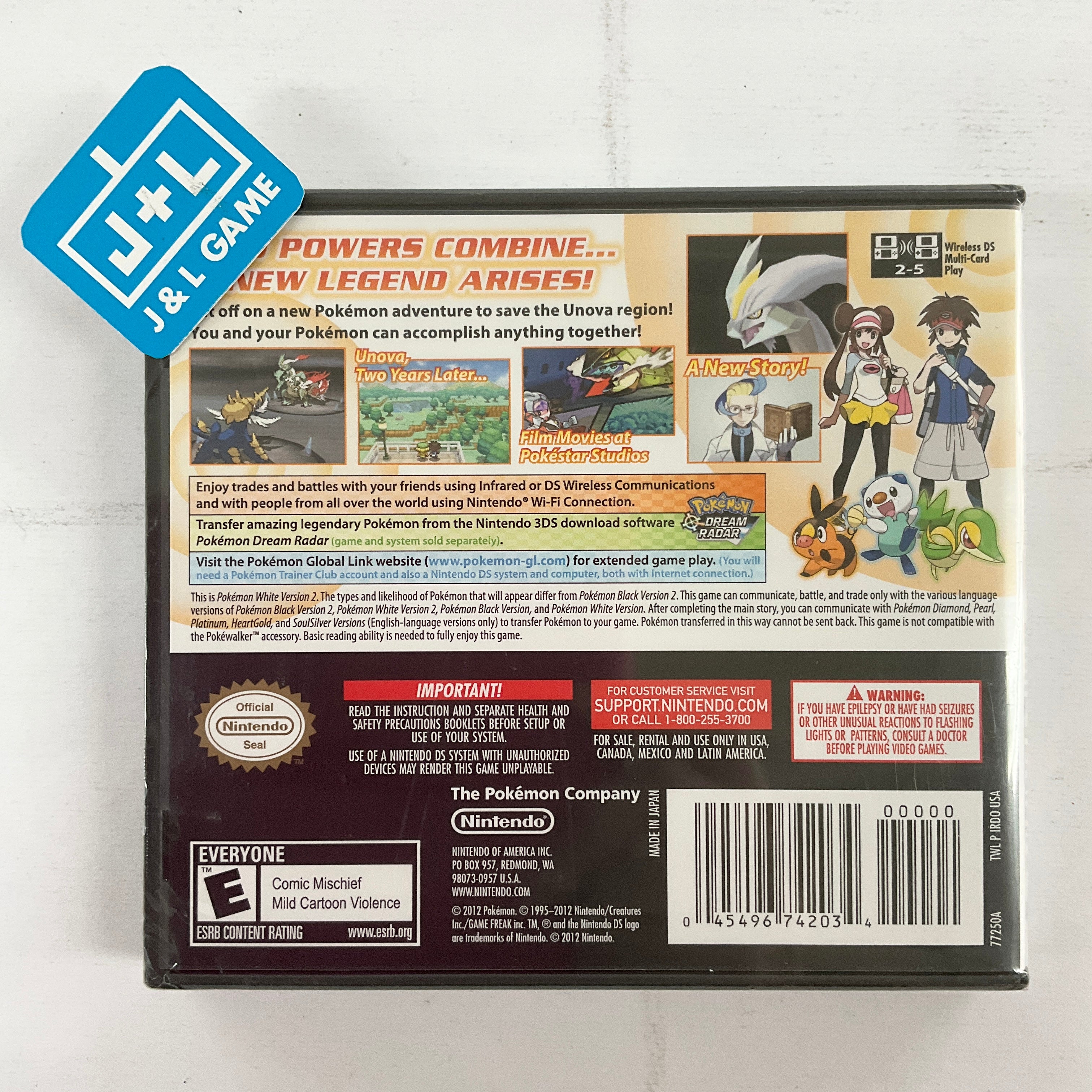 Pokemon White Version 2 - (NDS) Nintendo DS Video Games Nintendo   
