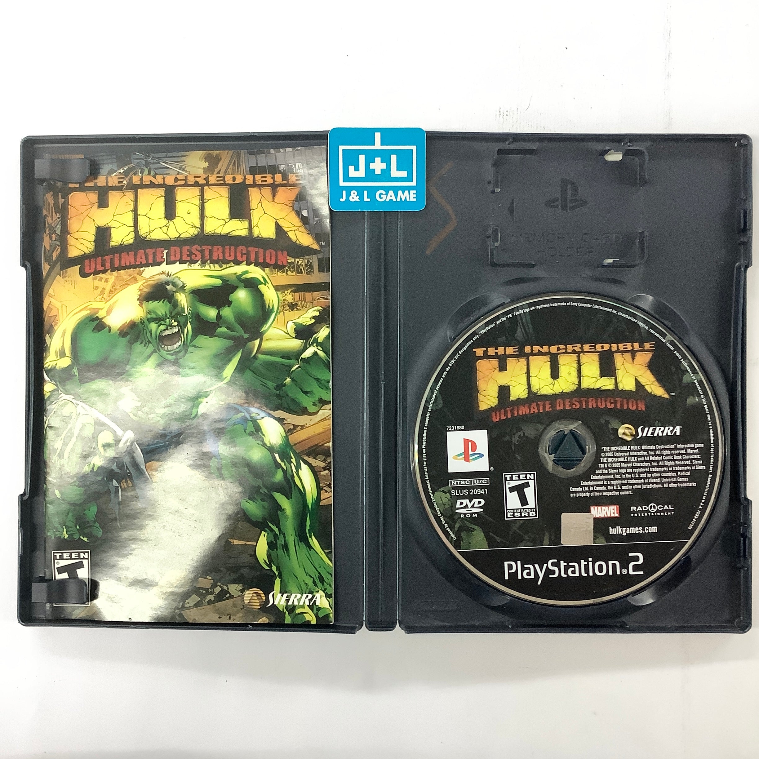 The Incredible Hulk: Ultimate Destruction - (PS2) PlayStation 2 [Pre-Owned] Video Games VU Games   