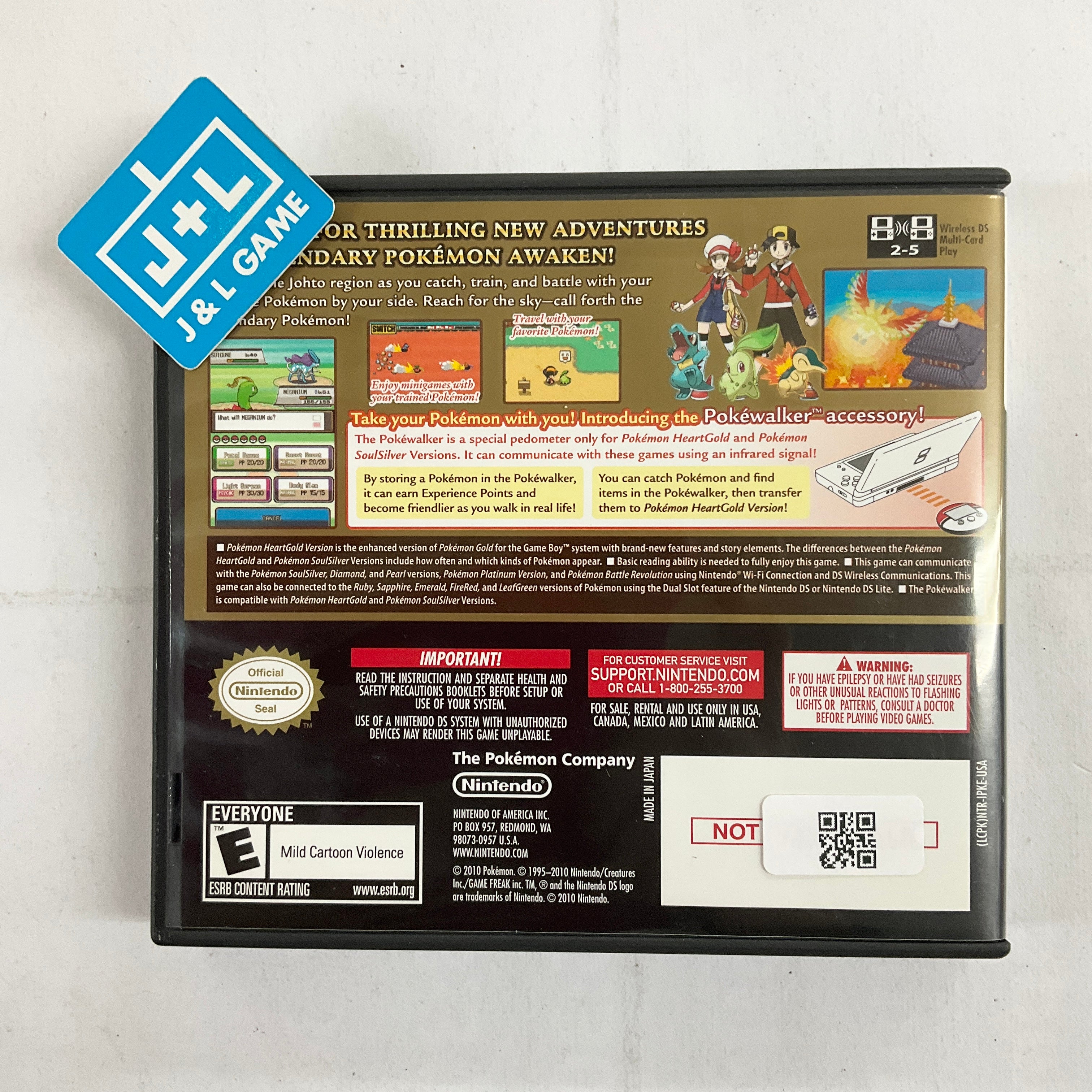 Pokemon HeartGold Version - (NDS) Nintendo DS [Pre-Owned] Video Games Nintendo   