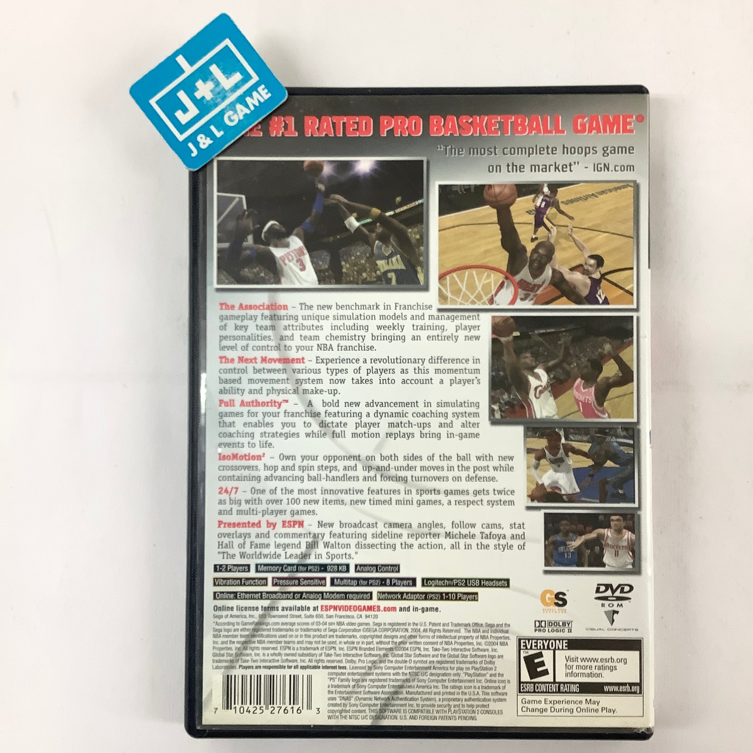 ESPN NBA 2K5 - (PS2) PlayStation 2 [Pre-Owned] Video Games Sega   
