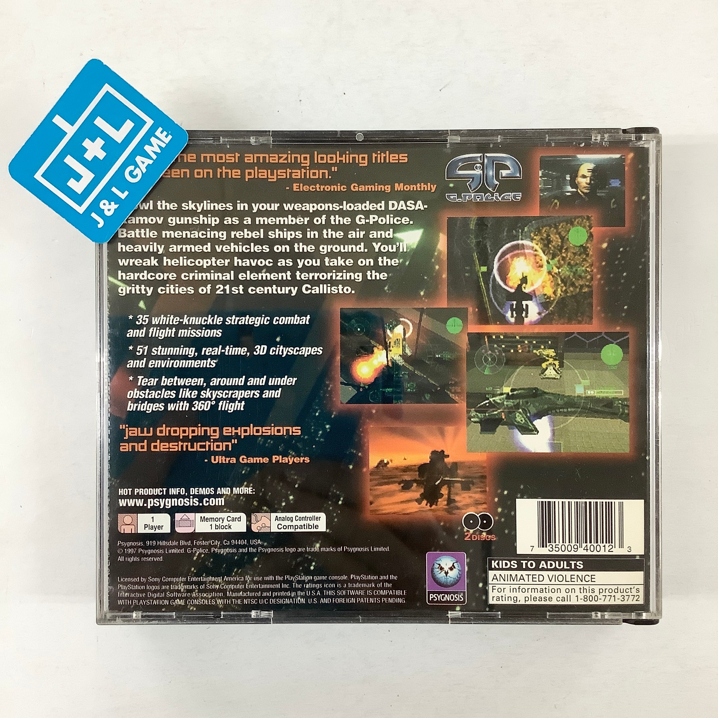 G-Police - (PS1) PlayStation 1 [Pre-Owned] Video Games Psygnosis   