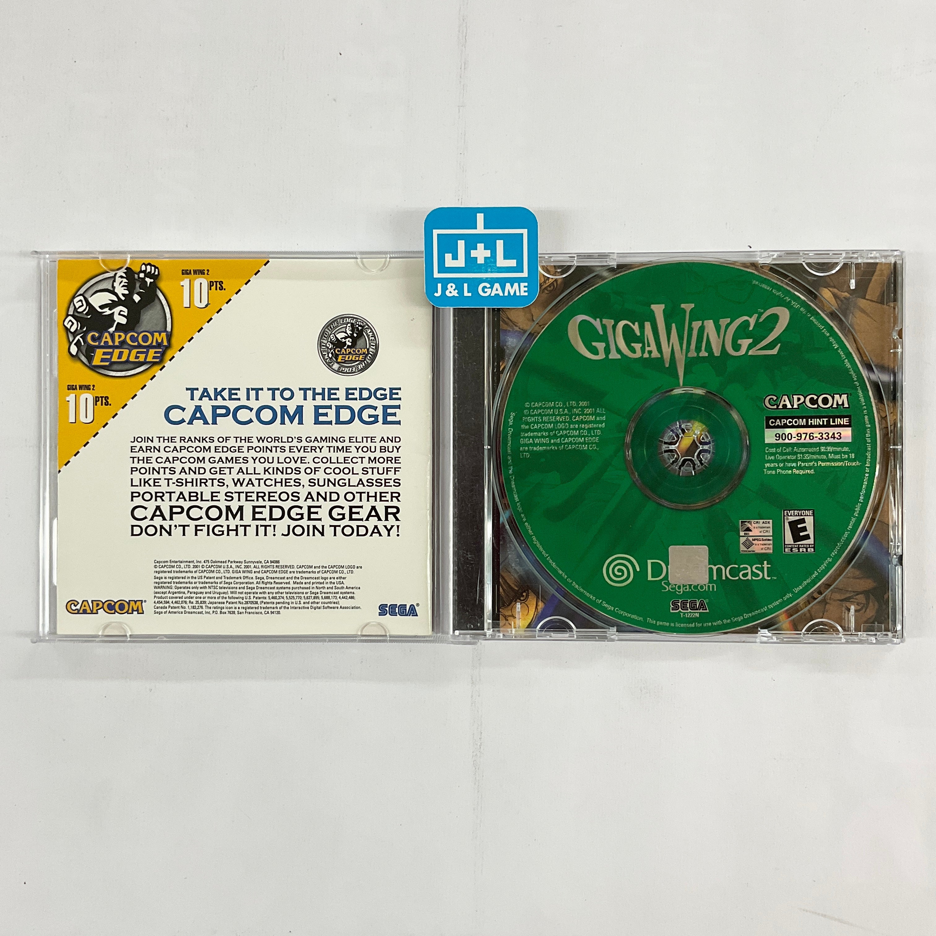 Giga Wing 2 - (DC) SEGA Dreamcast [Pre-Owned] Video Games Capcom   