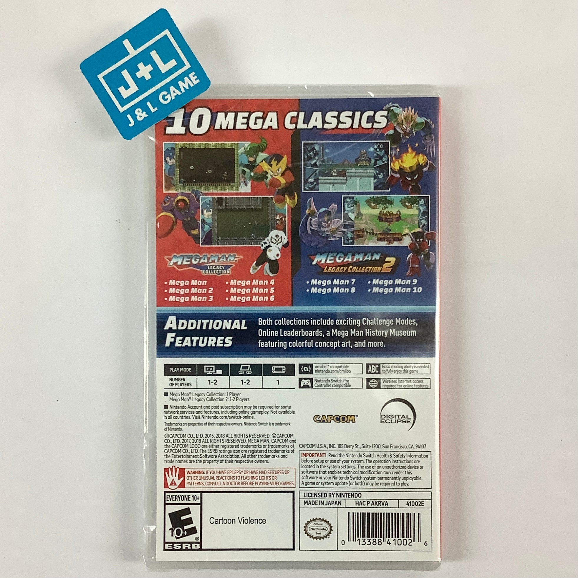 Mega Man Legacy Collection 1+2 - (NSW) Nintendo Switch Video Games Capcom   