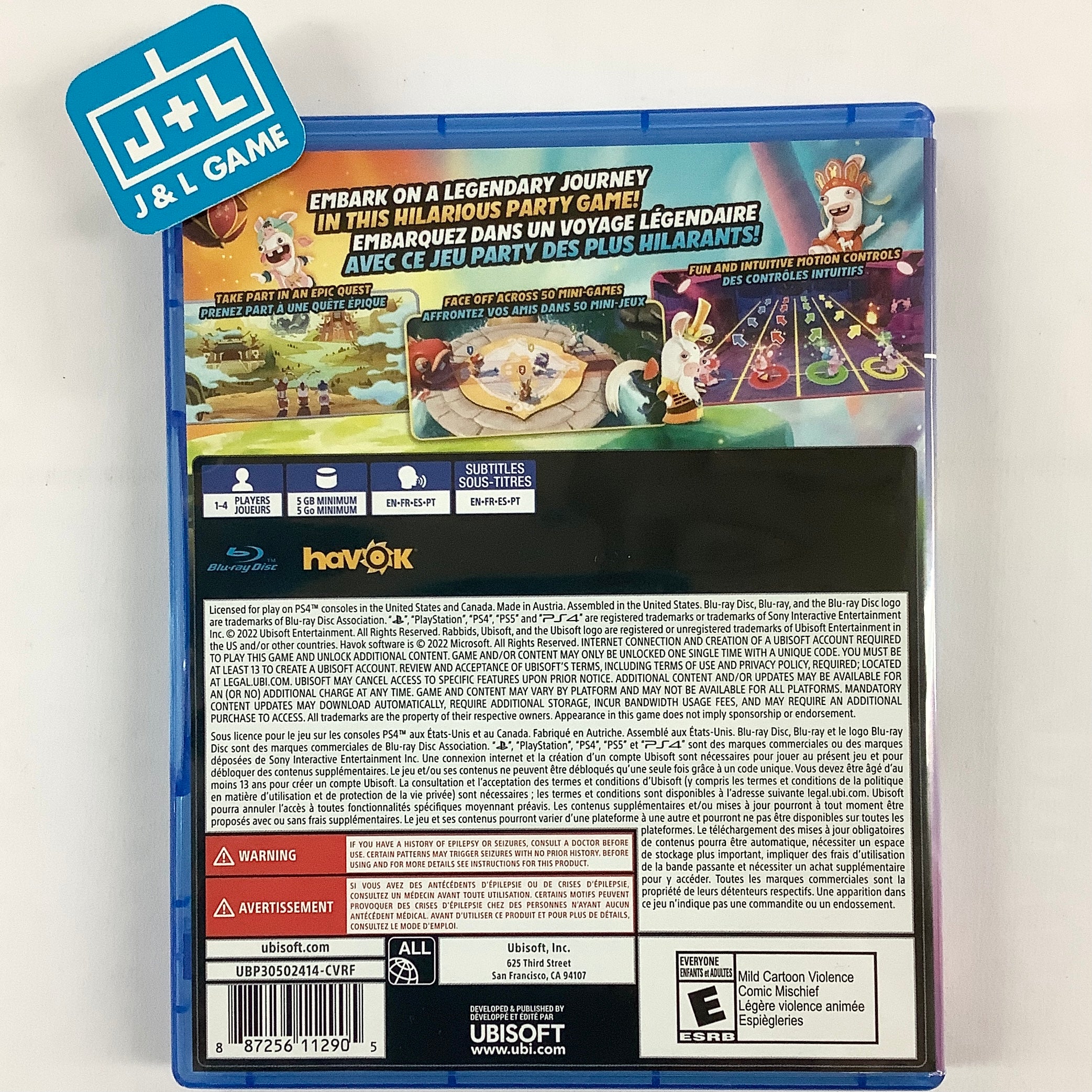 Rabbids: Party of Legends - (PS4) PlayStation 4 [UNBOXING] Video Games Ubisoft   