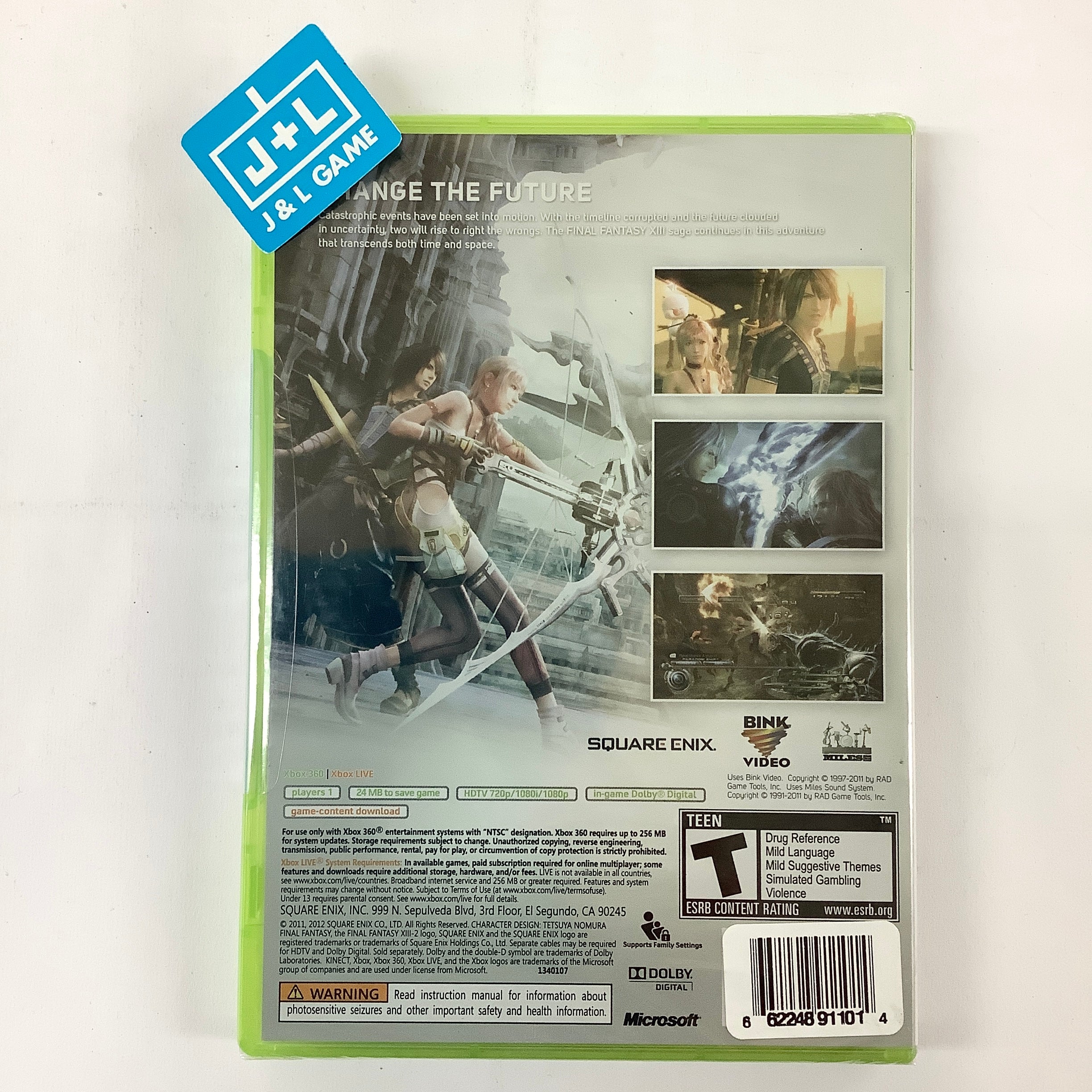 Final Fantasy XIII-2 Edition Collector Xbox 360 Neuf PAL Final Fantasy XIII-2 Edition Collector Xbox 360 Neuf PAL