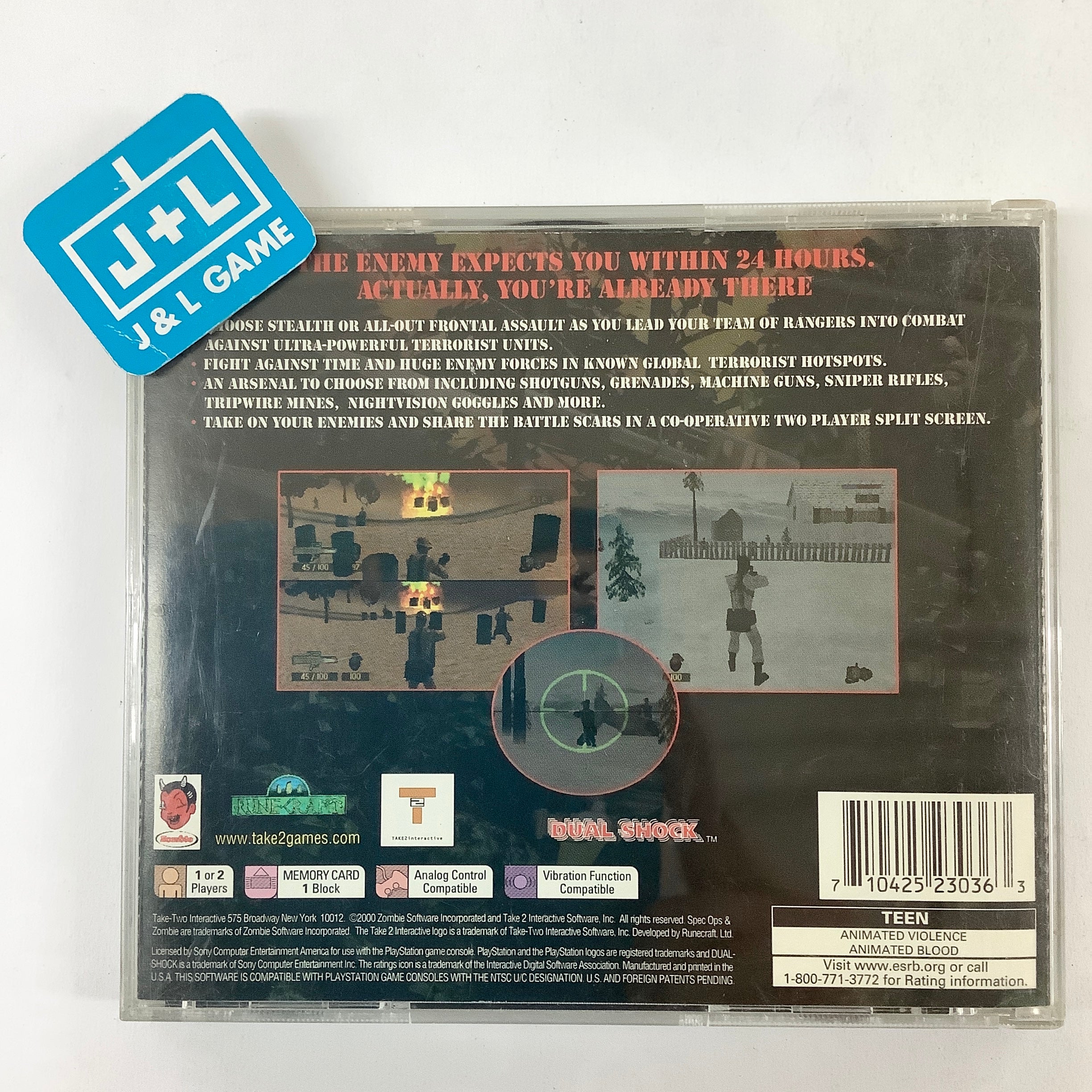 Spec Ops: Stealth Patrol - (PS1) PlayStation 1 [Pre-Owned] Video Games Take-Two Interactive   