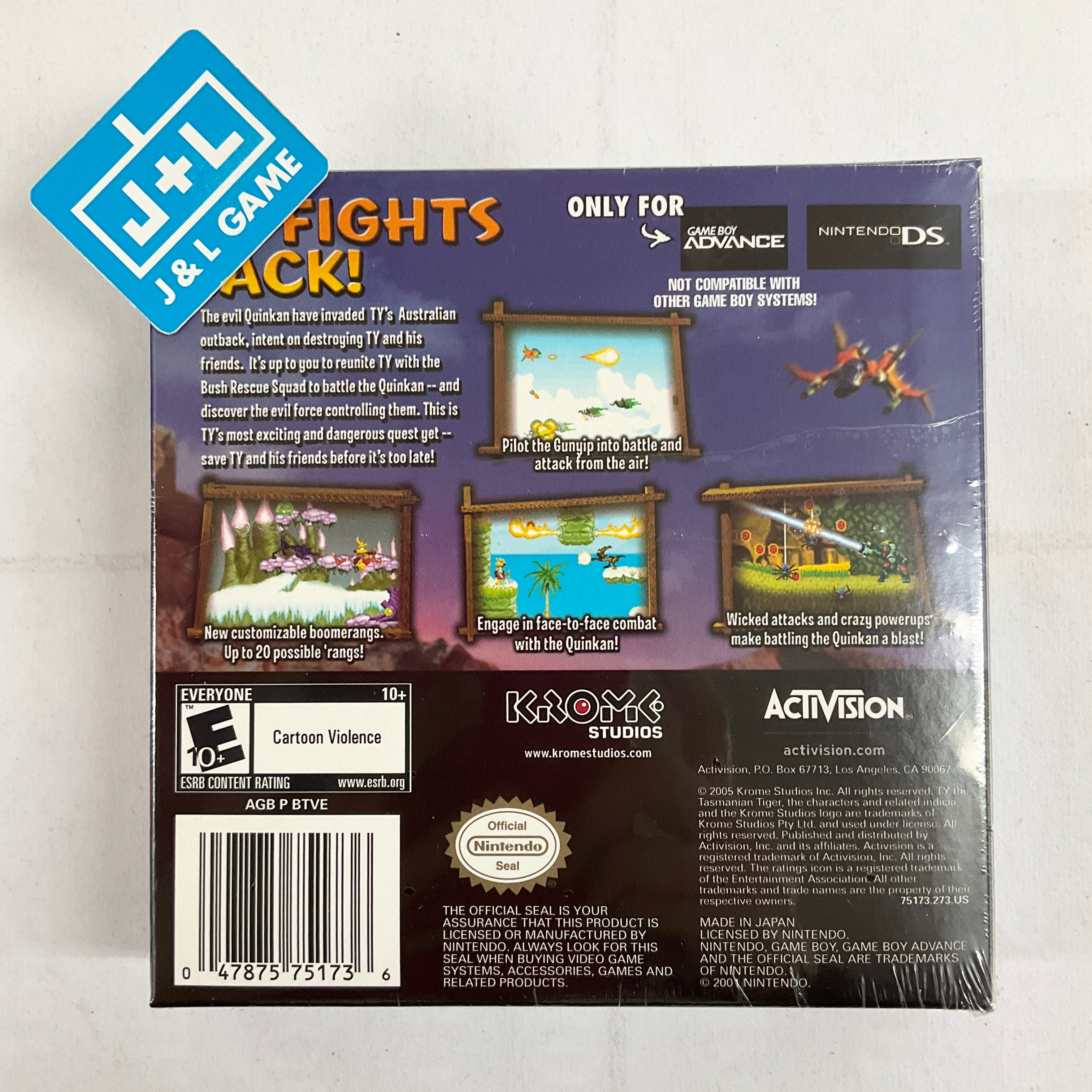 Ty the Tasmanian Tiger 3: Night of the Quinkan - (GBA) Game Boy Advance Video Games Activision Value   