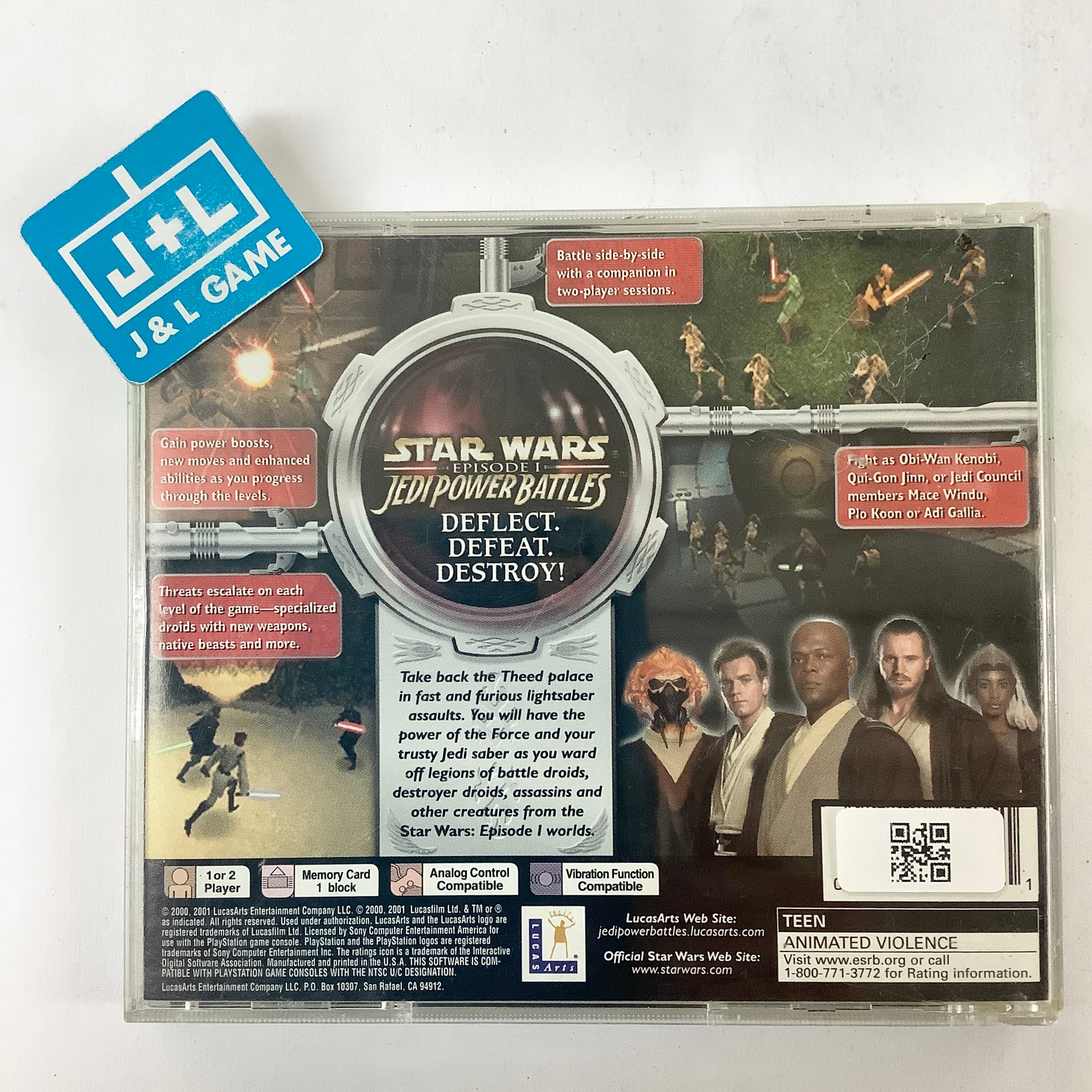 Star Wars Episode I: Jedi Power Battles (Greatest Hits) - (PS1)  PlayStation 1 [Pre-Owned] Video Games LucasArts   