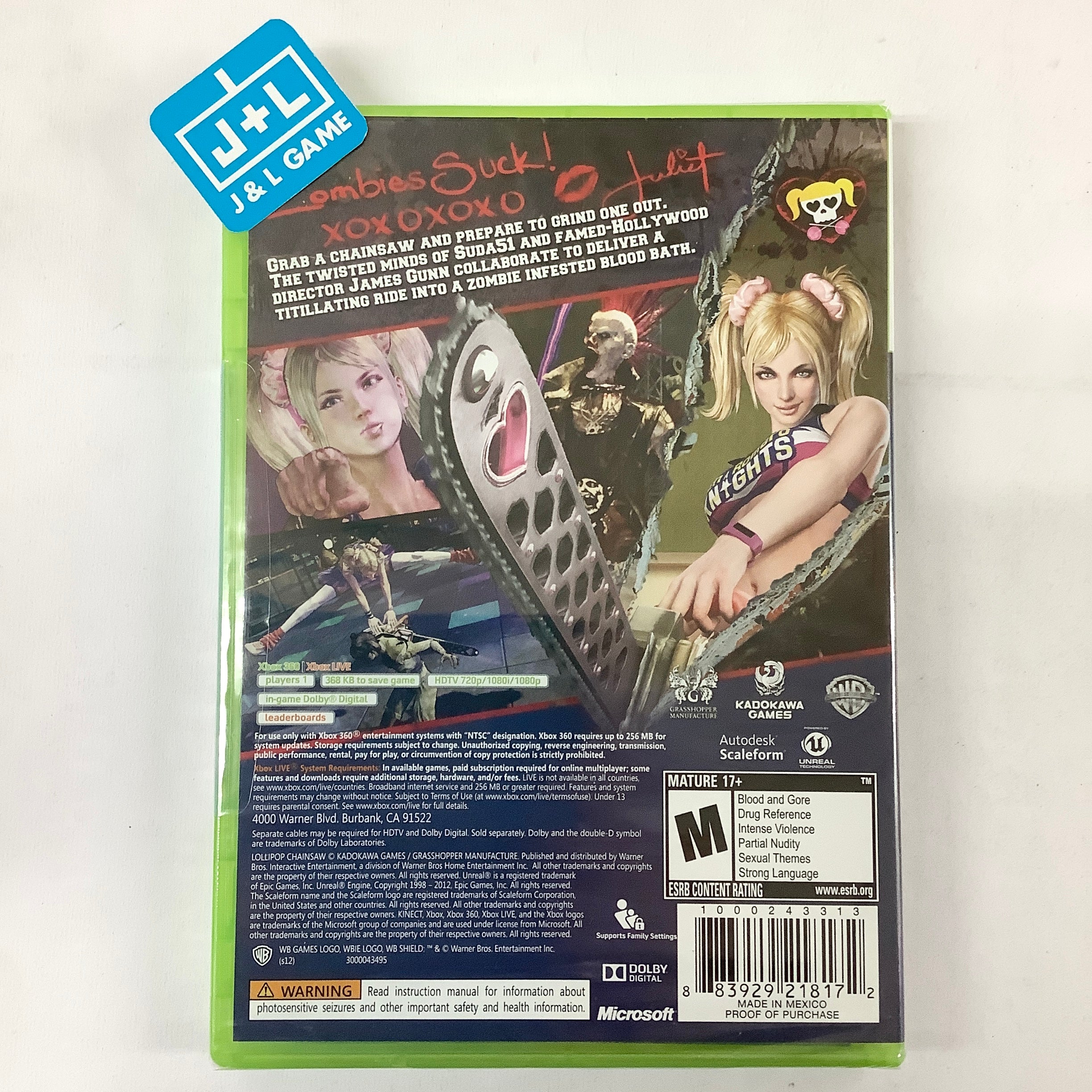 Lollipop Chainsaw - Xbox 360 Video Games Warner Bros. Interactive Entertainment   