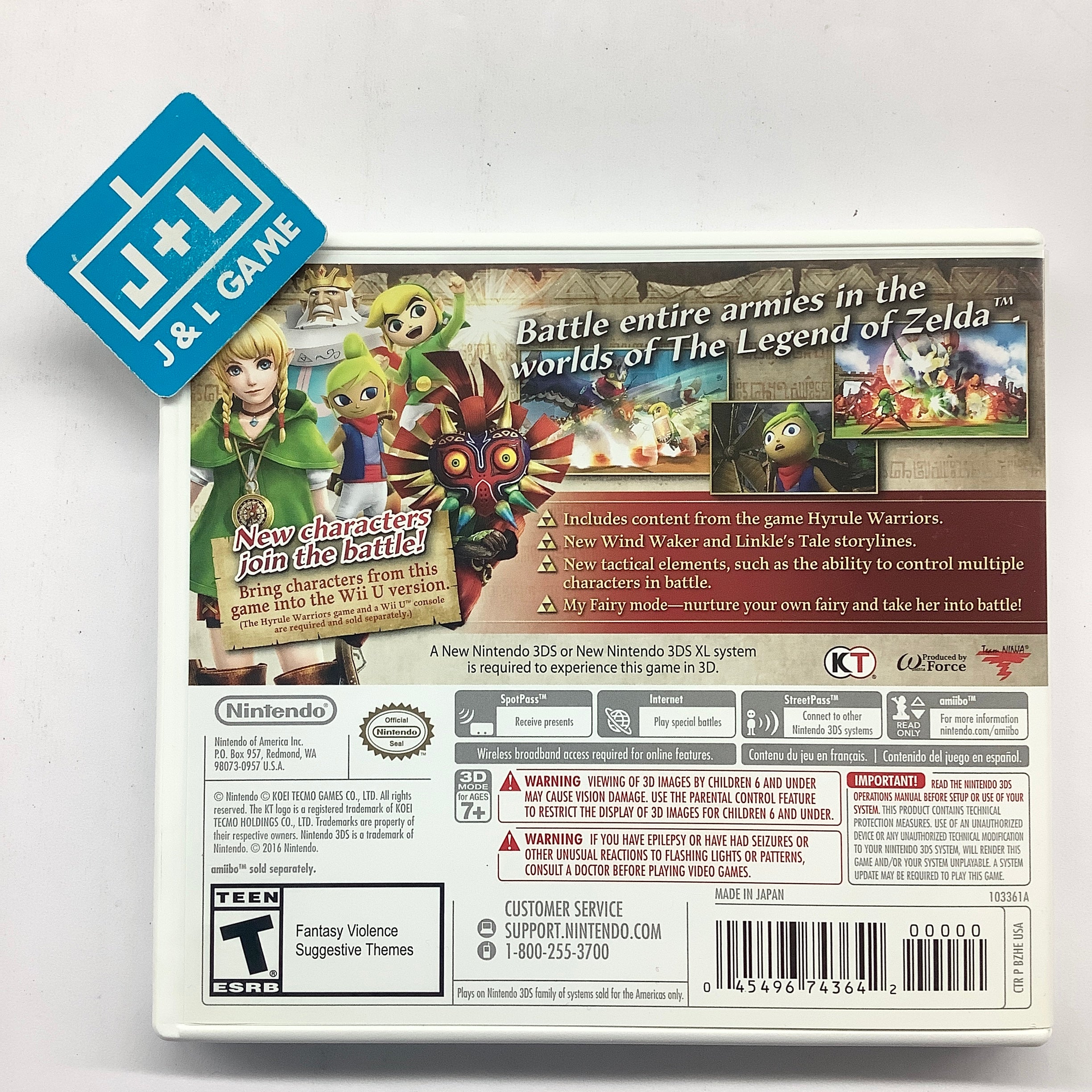 Hyrule Warriors Legends - Nintendo 3DS [Pre-Owned] Video Games Nintendo   