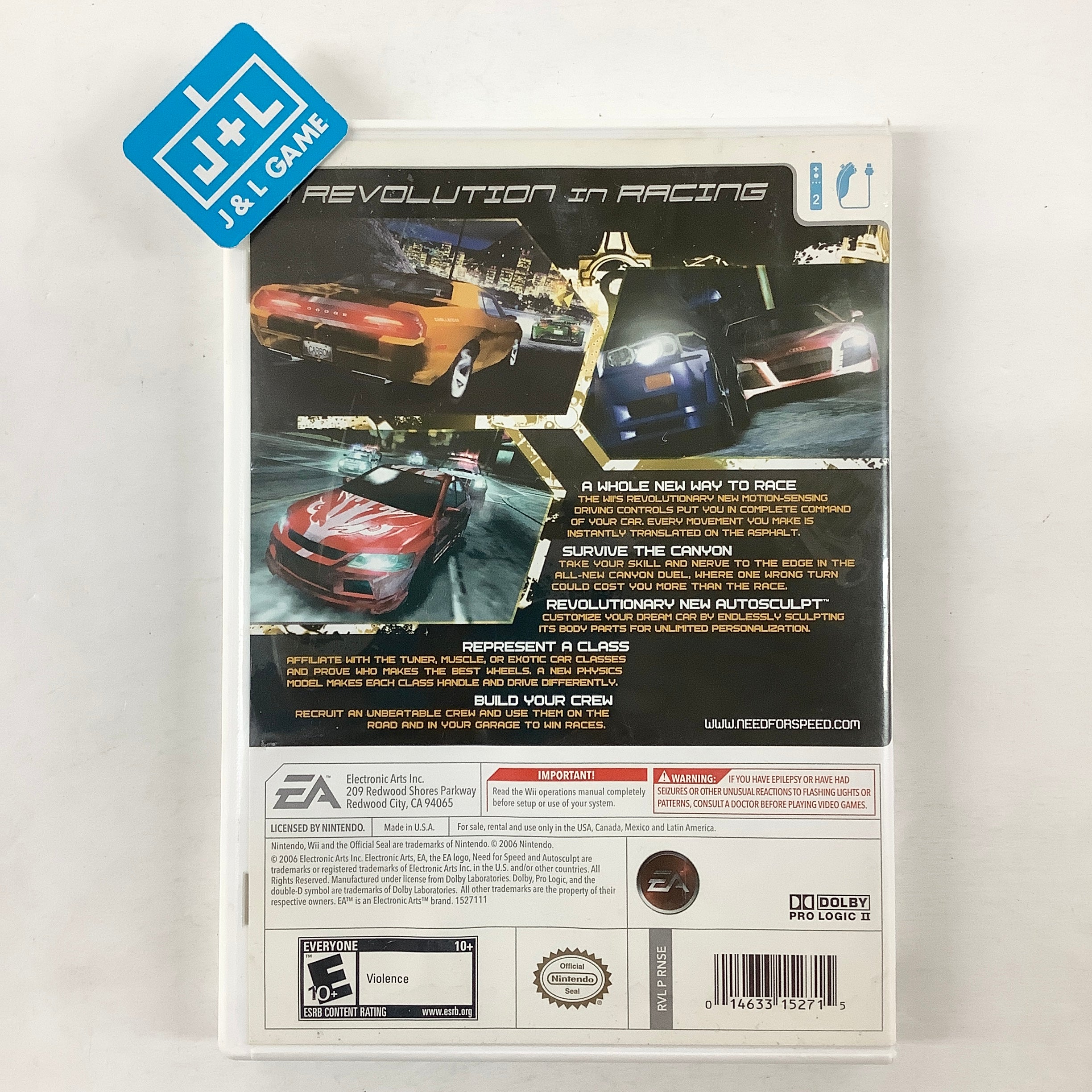 Need for Speed Carbon - Nintendo Wii [Pre-Owned] Video Games EA Games   