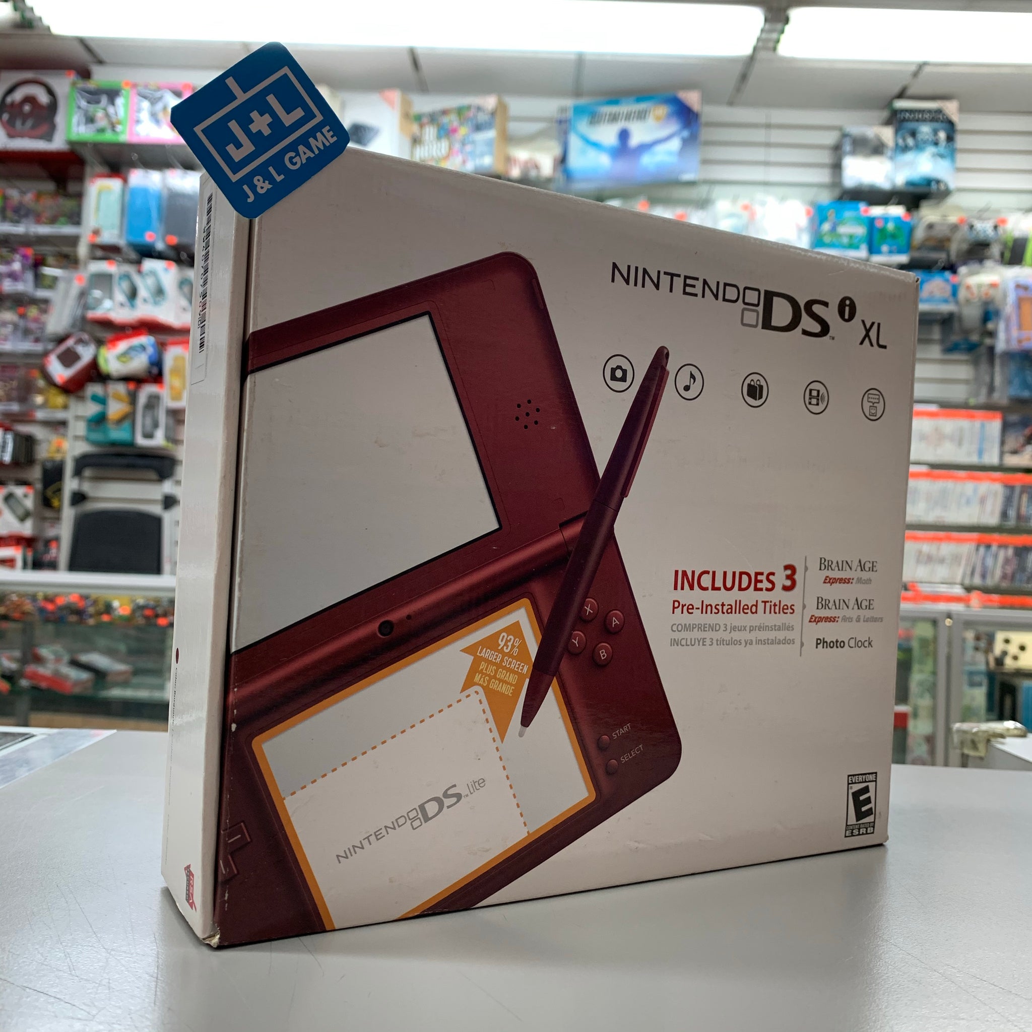 Nintendo DSi XL Console (Burgundy) - NDS – J&L Video Games New York City