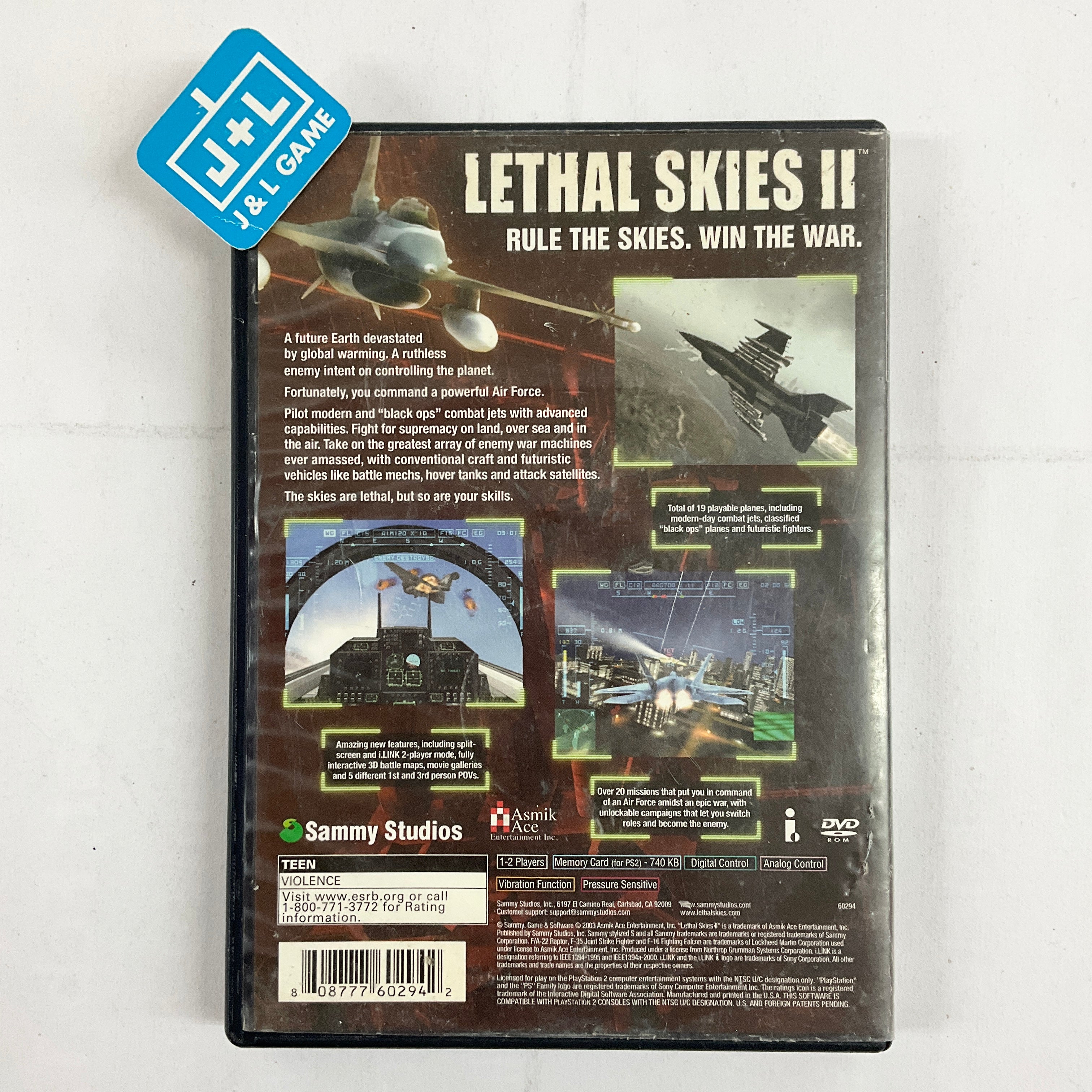 Lethal Skies II - (PS2) PlayStation 2 [Pre-Owned] Video Games Sammy Studios   