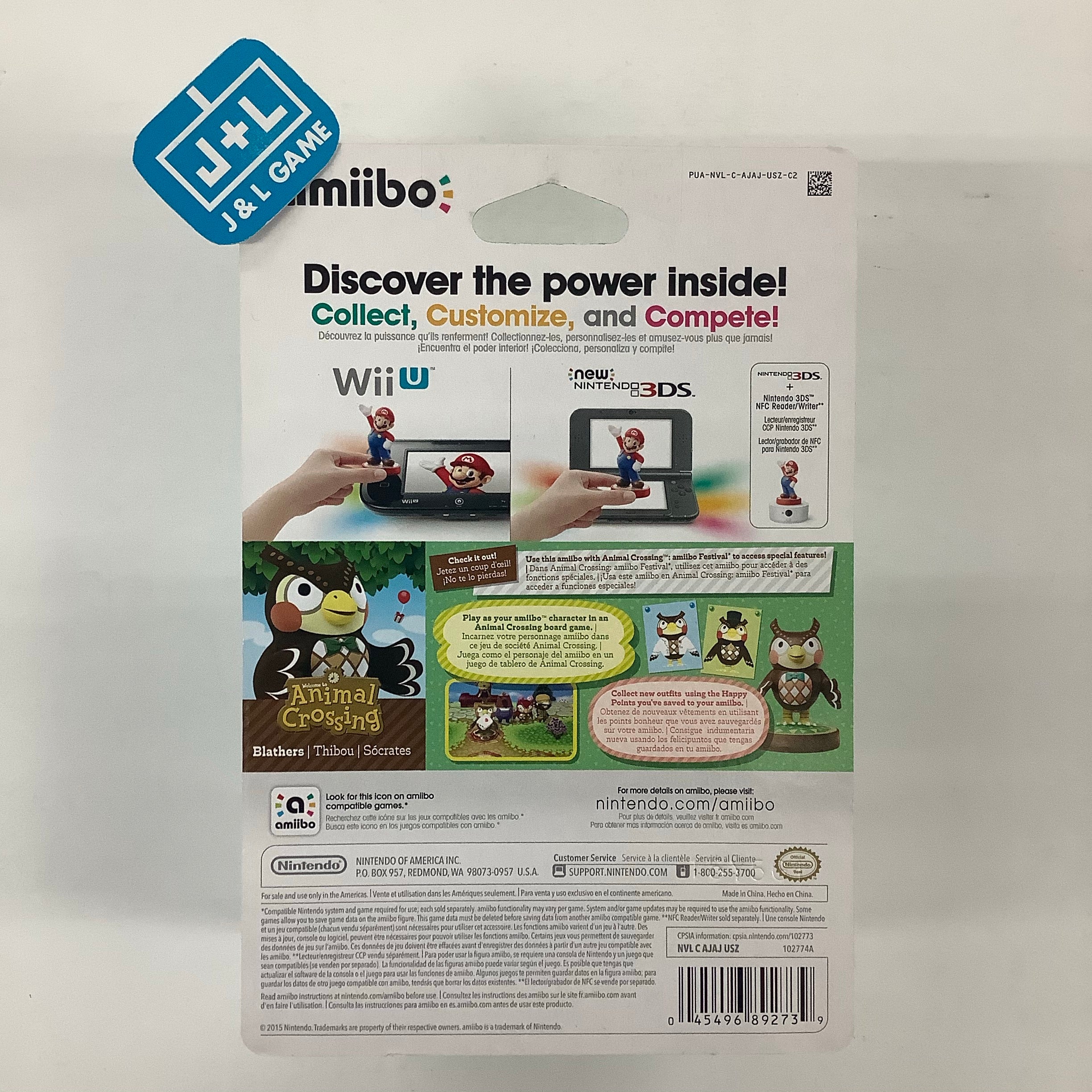 Blathers (Animal Crossing series) - Nintendo WiiU Amiibo Amiibo Nintendo   