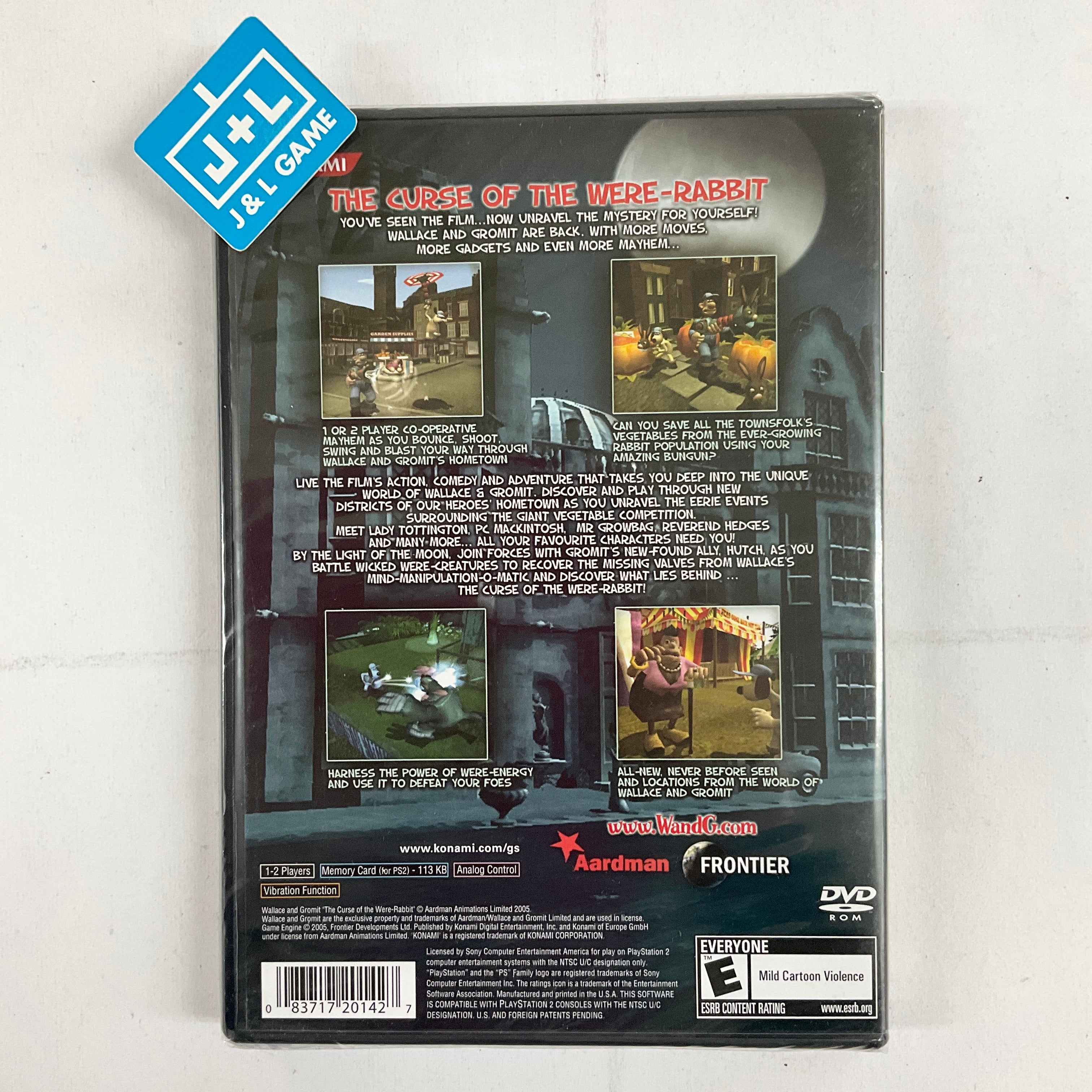 Wallace And Gromit: The Curse of the Were-Rabbit - (PS2) PlayStation 2 Video Games Konami   