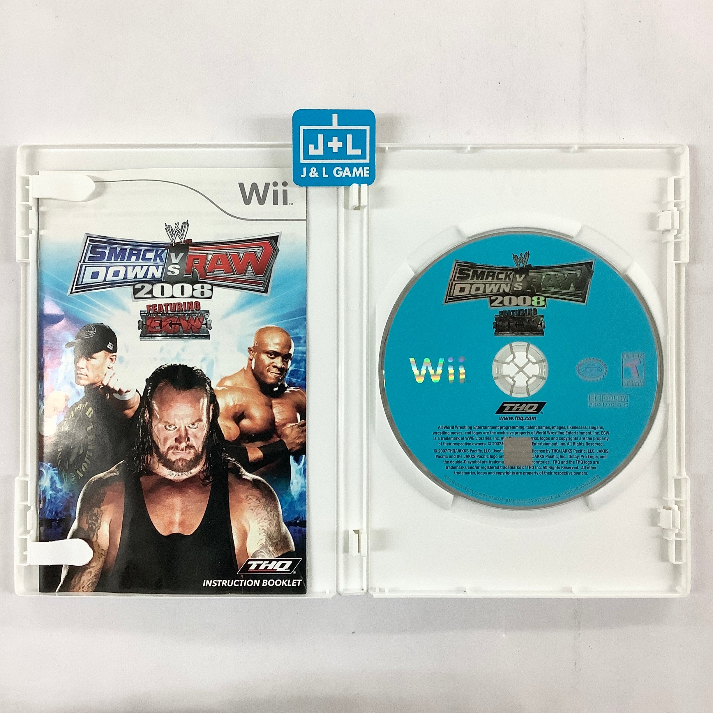 WWE SmackDown vs. Raw 2008 - Nintendo Wii [Pre-Owned] Video Games THQ   