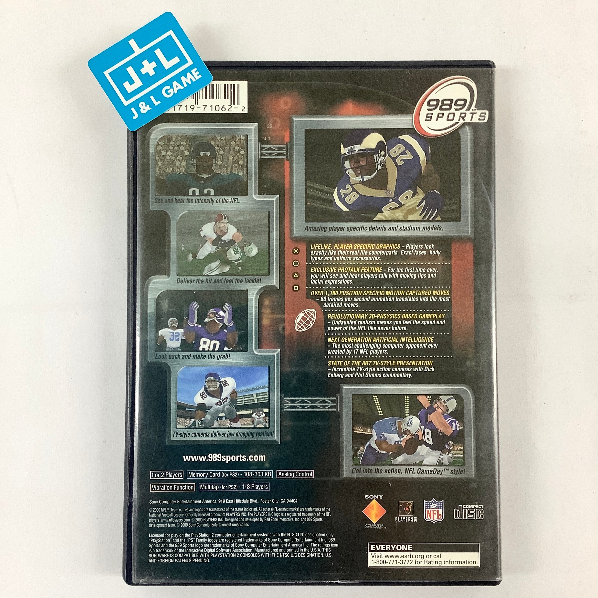 NFL GameDay 2001 - (PS2) PlayStation 2 [Pre-Owned] Video Games SCEA   