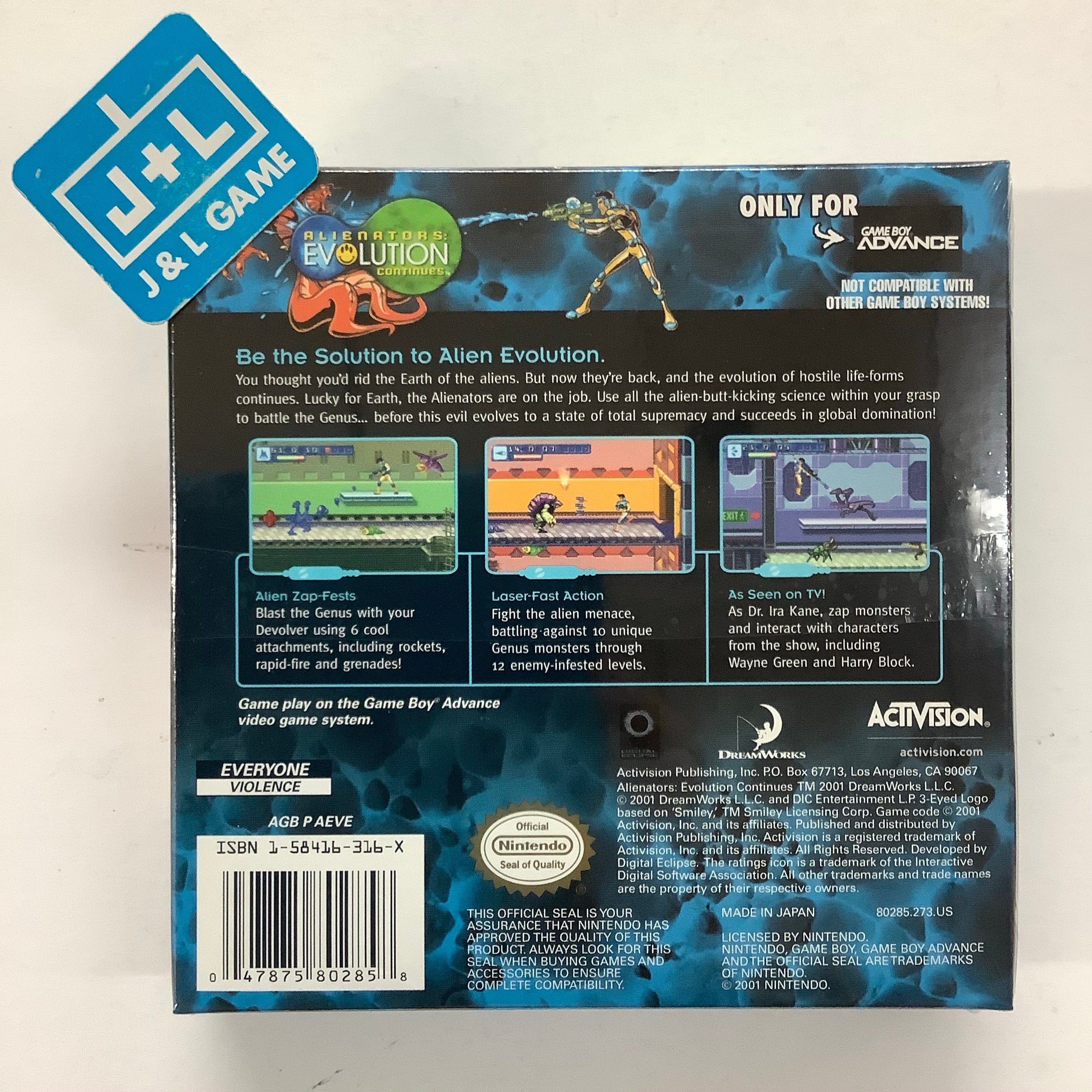 Alienators: Evolution Continues - (GBA) Game Boy Advance Video Games Activision   