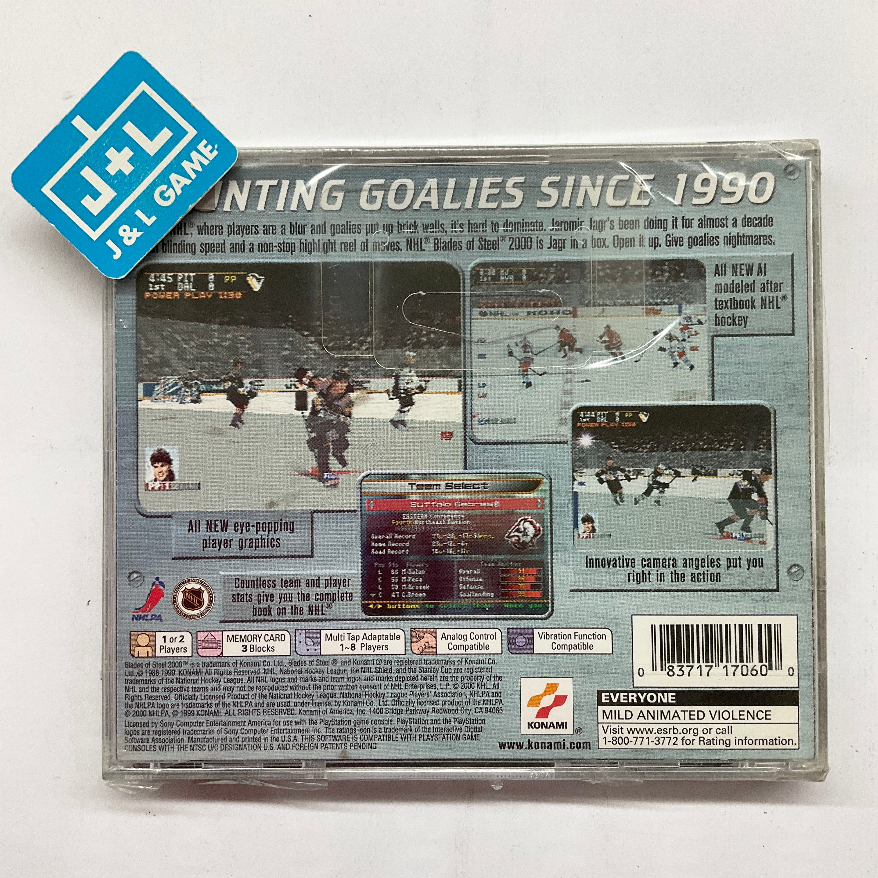 NHL Blades of Steel 2000 - (PS1) PlayStation 1 Video Games Konami   