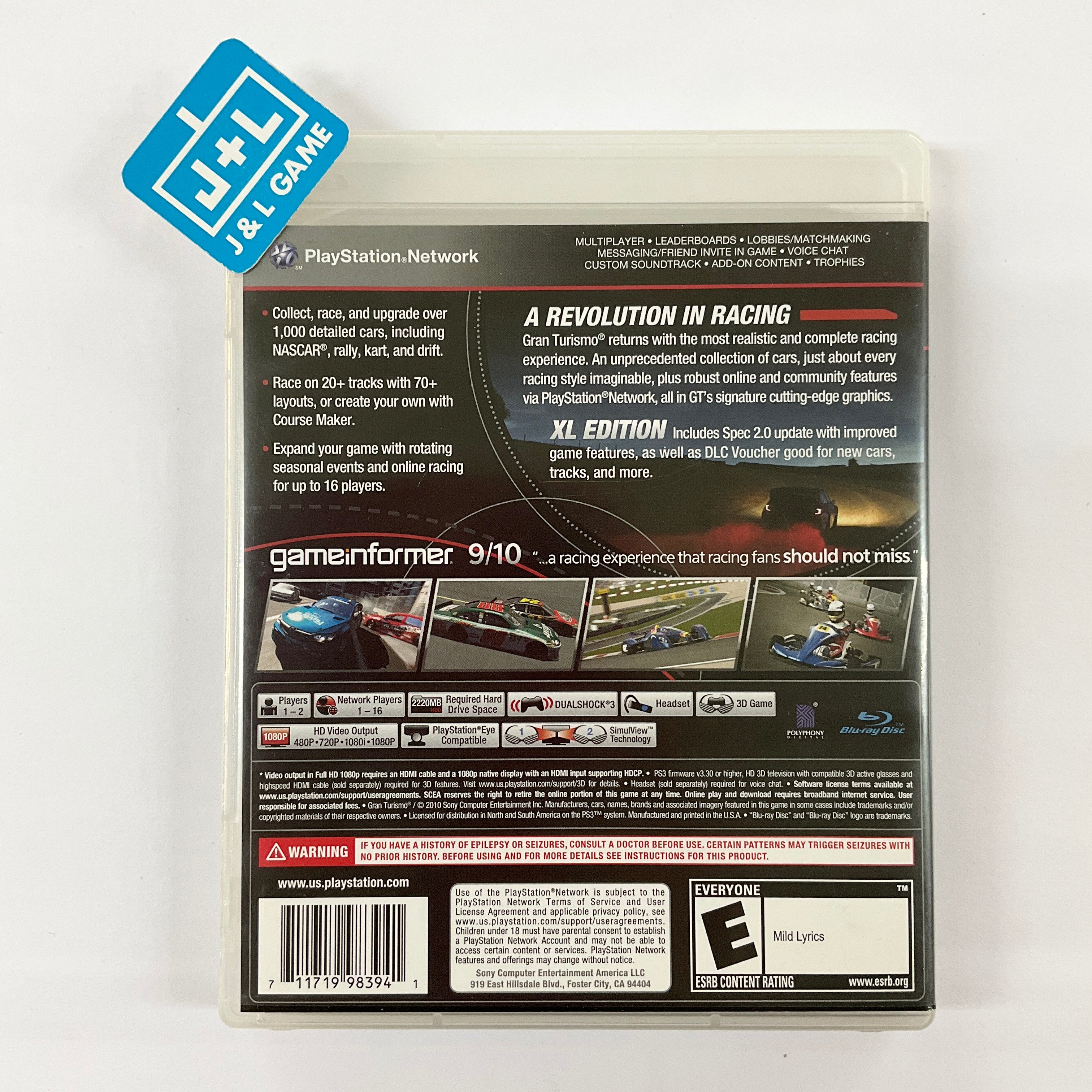 Gran Turismo 5 XL Edition - (PS3) PlayStation 3 [Pre-Owned