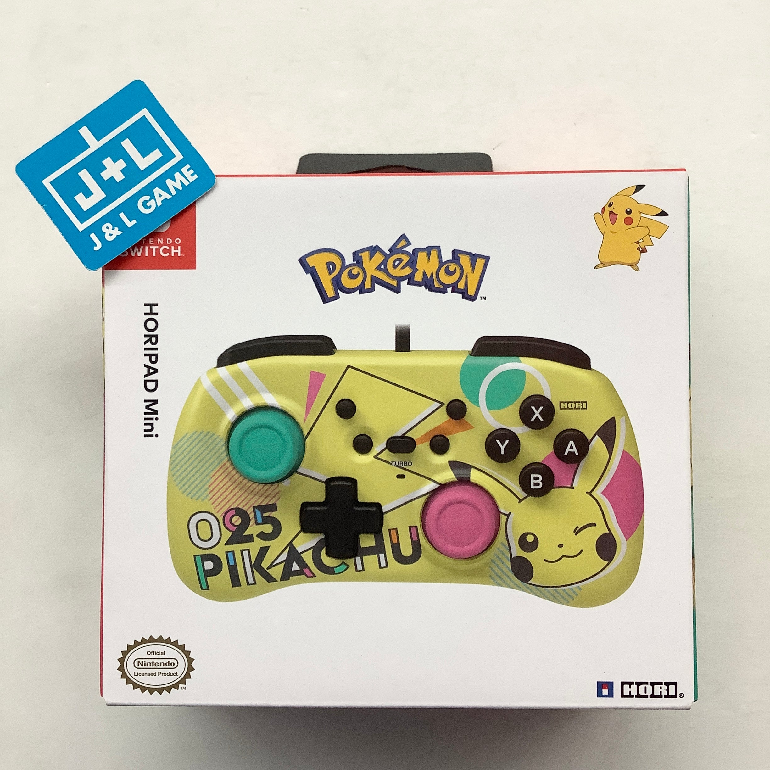 HORI Nintendo Switch HORIPAD Mini Wired Controller Pad (Pikachu POP) - (NSW Nintendo Switch Accessories HORI   